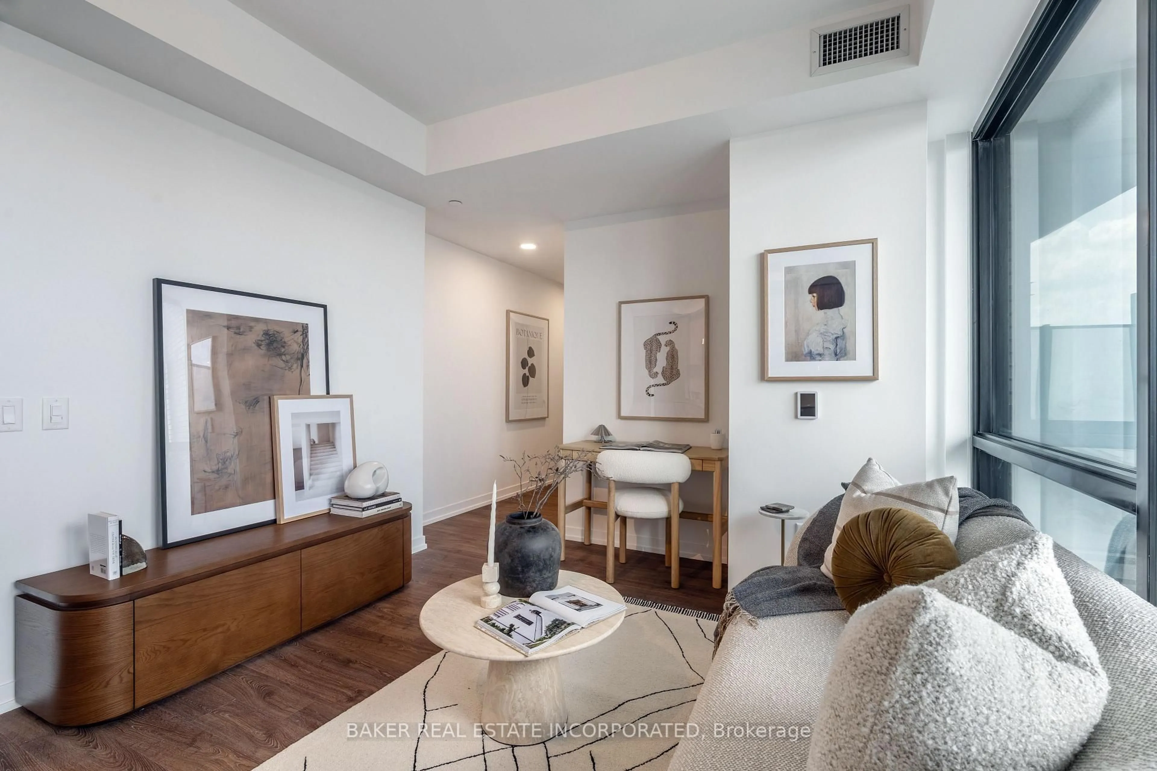 Living room with furniture, unknown for 251 Masonry Way #201, Mississauga Ontario L5H 0B3