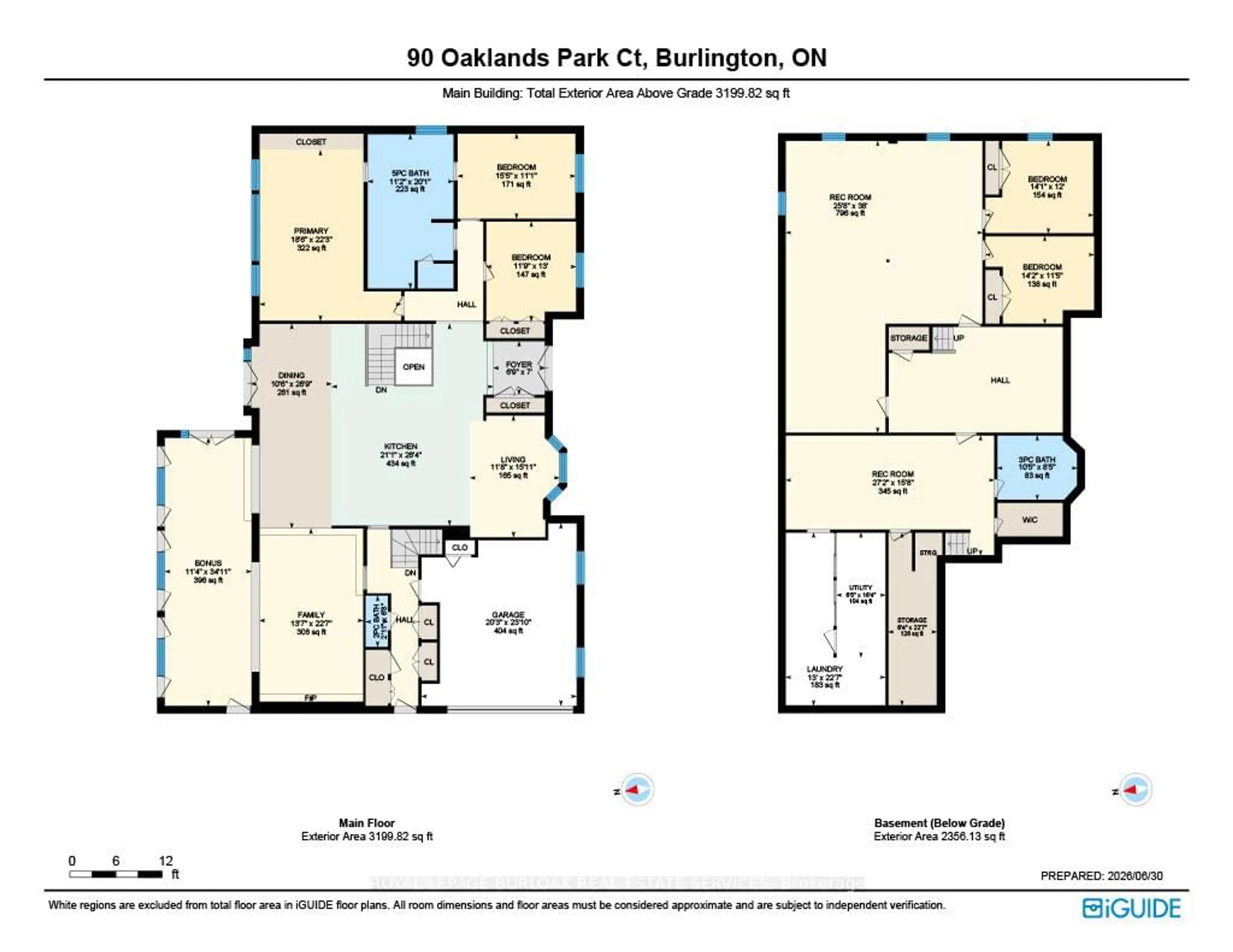 Floor plan for 90 Oaklands Park Crt, Burlington Ontario L7T 4G9