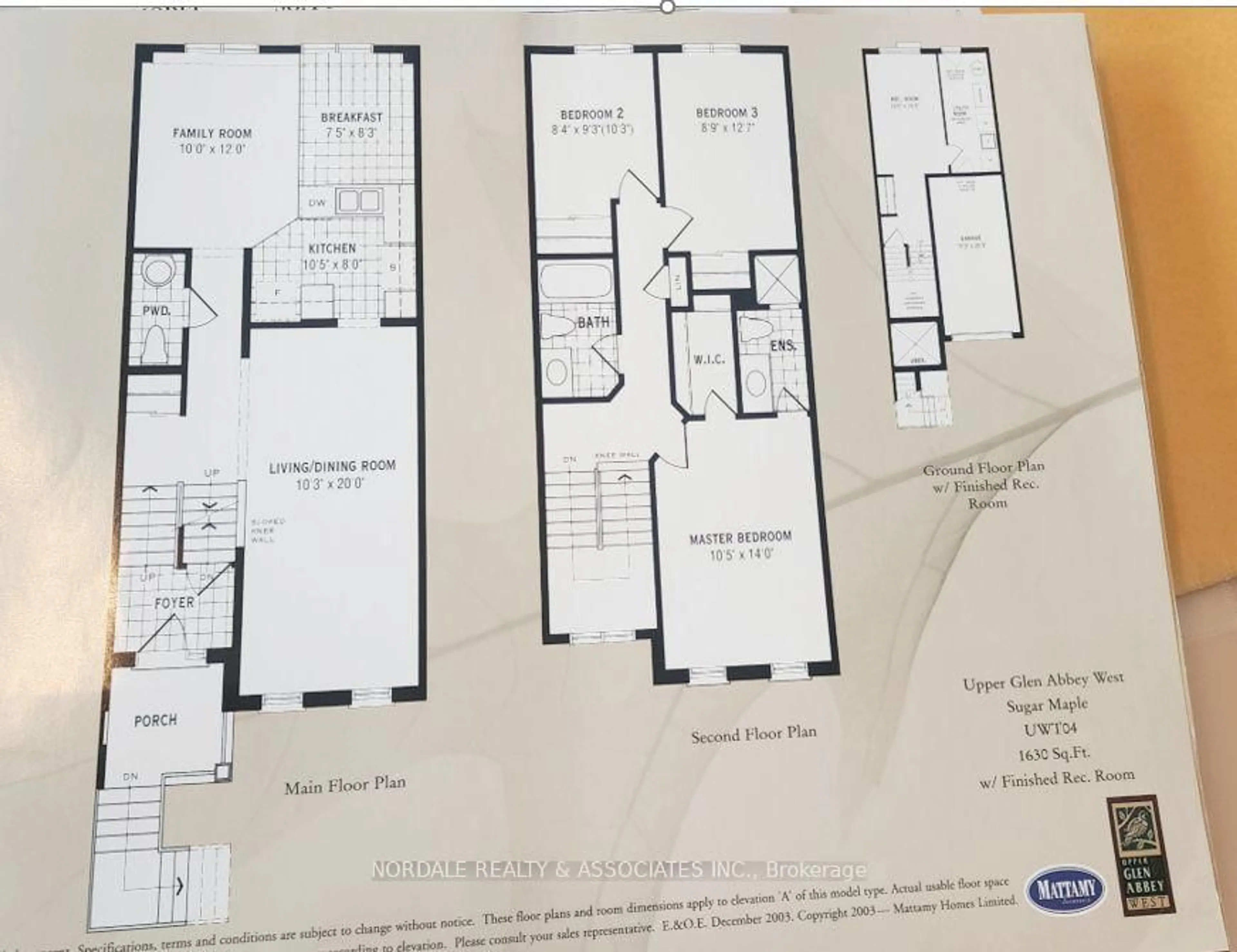 Floor plan for 2381 Coho Way, Oakville Ontario L6M 0G6