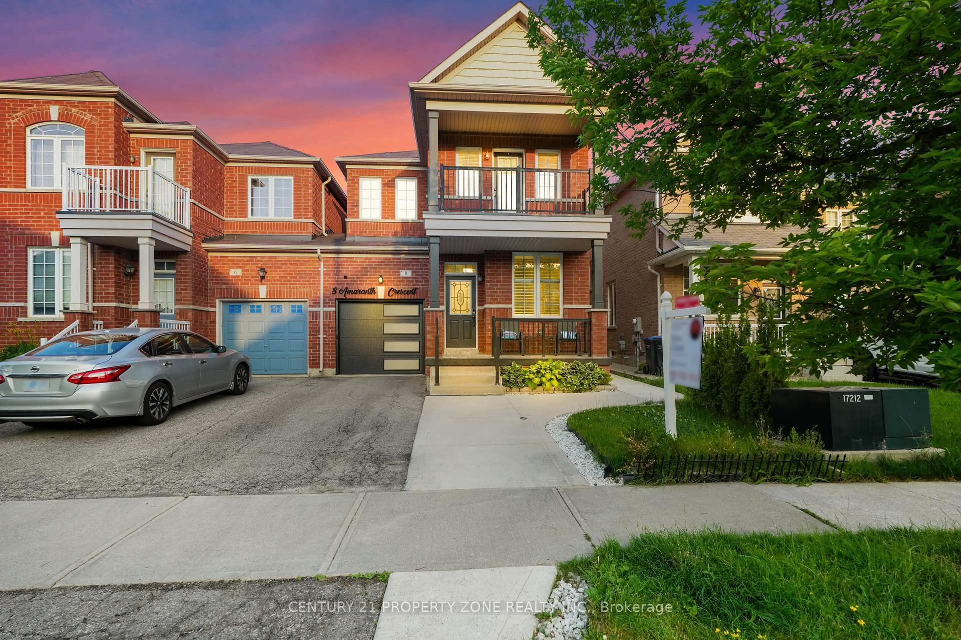 Home with brick exterior material, street for 8 Amaranth Cres, Brampton Ontario L7A 0L7