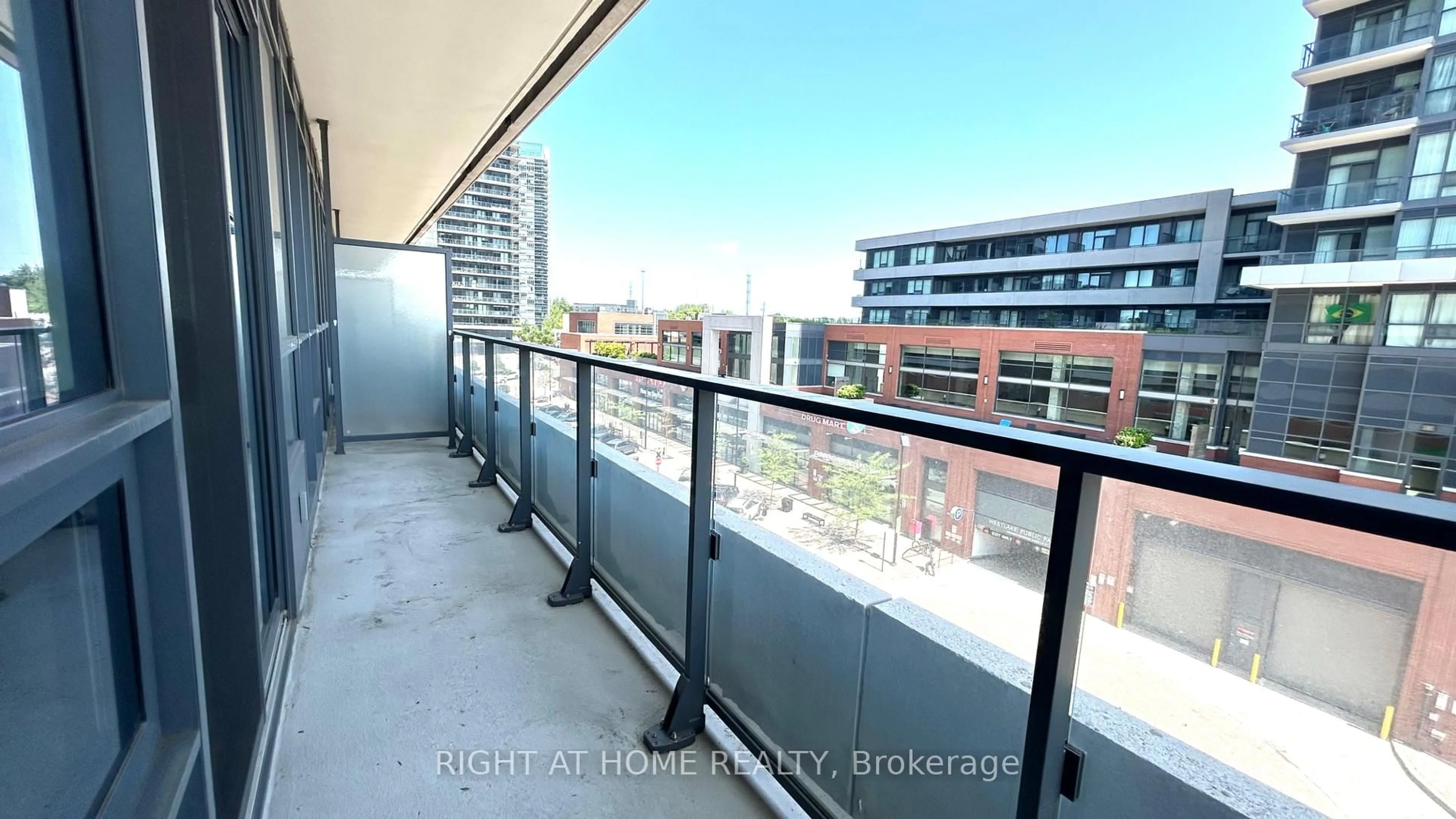 Balcony in the apartment, city buildings view from balcony for 2212 Lake Shore Blvd #613, Toronto Ontario M8V 0C2