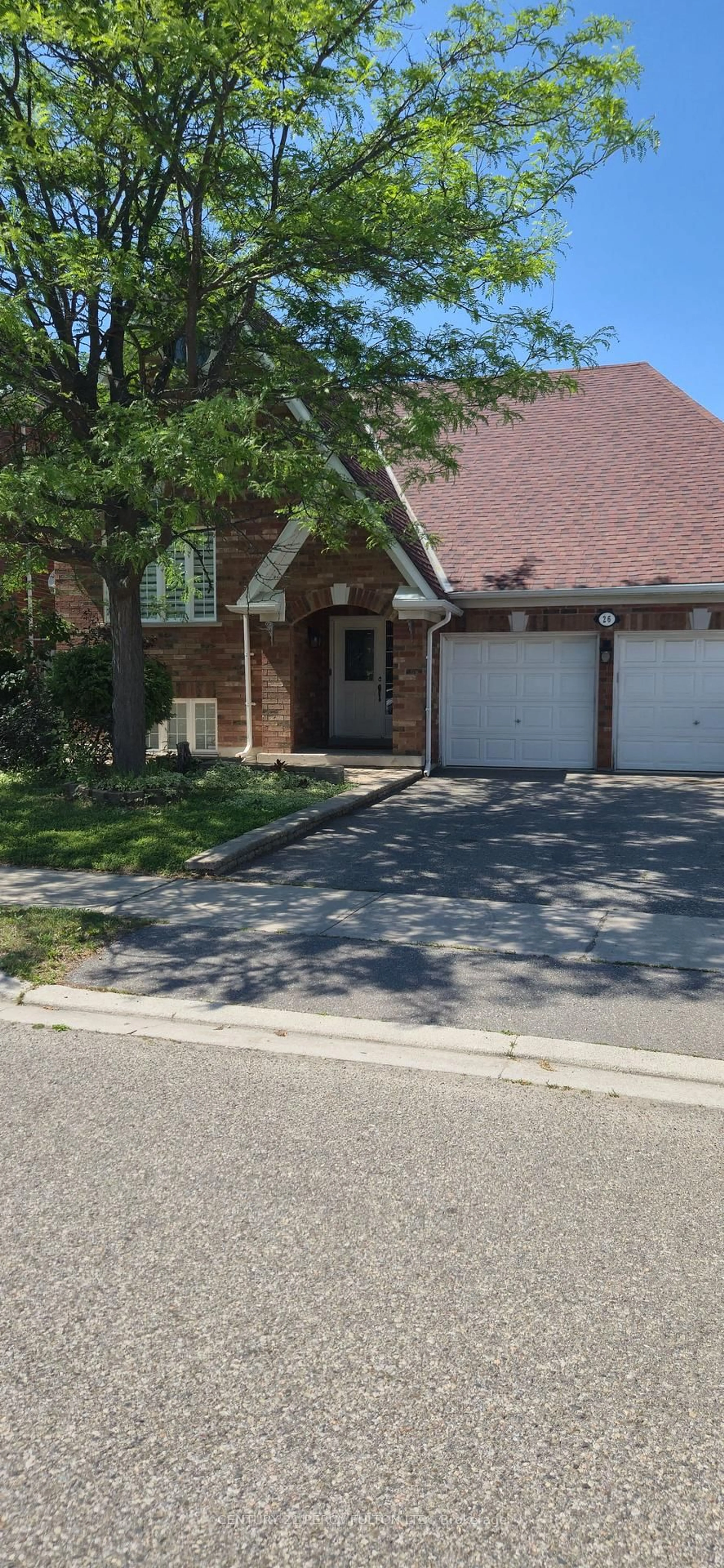 Home with brick exterior material, street for 26 Rushbrook Dr, Brampton Ontario L6P 1E4