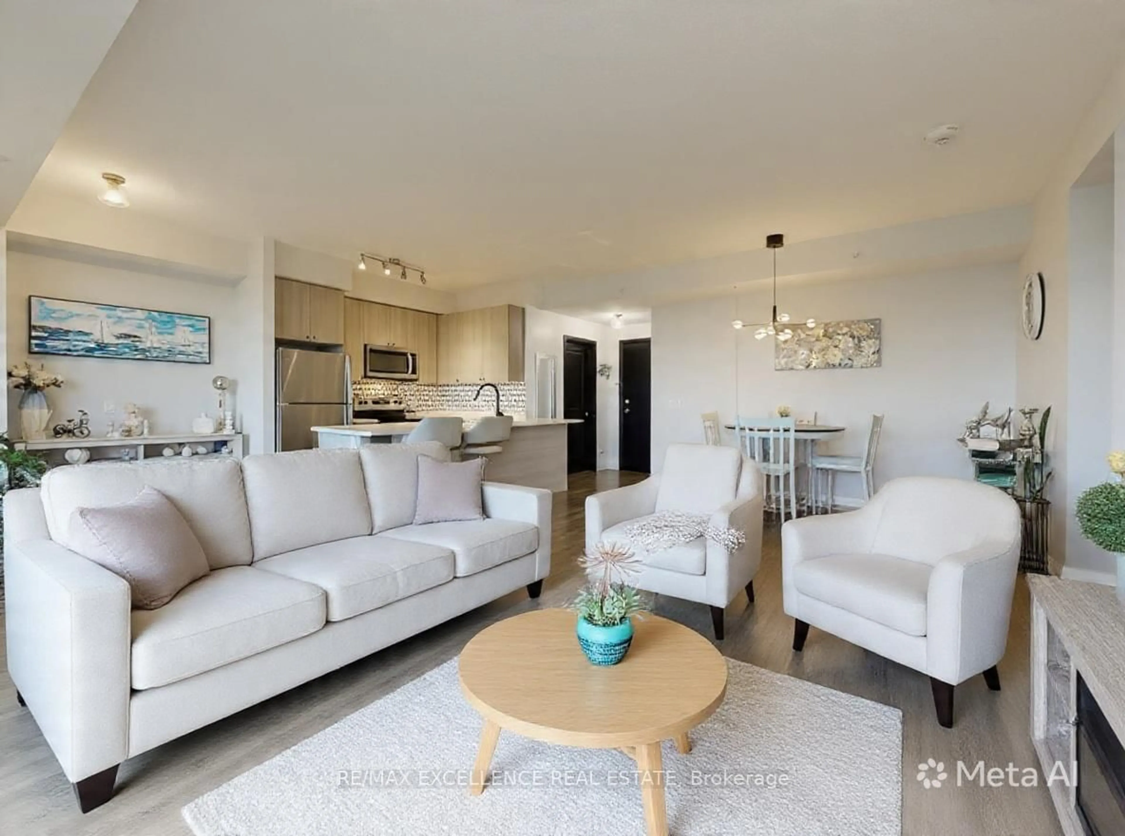 Living room with furniture, unknown for 65 Yorkland Blvd #309, Brampton Ontario L6P 4M5