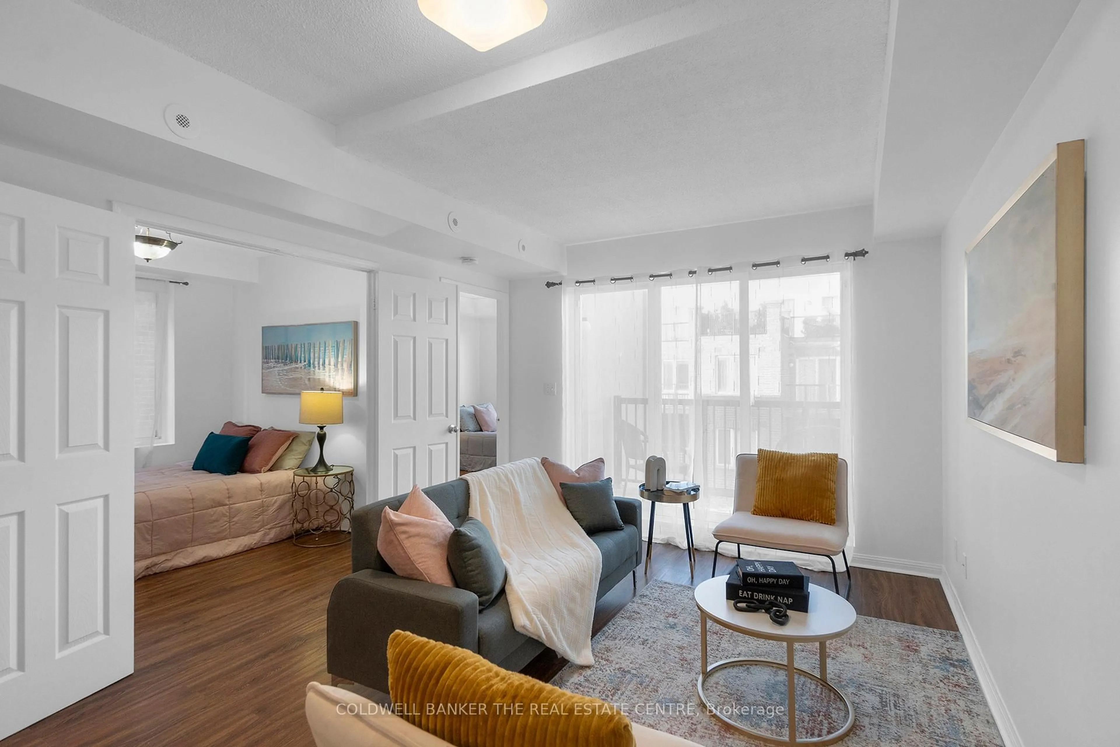 Living room with furniture, unknown for 3047 Finch Ave #2057, Toronto Ontario M9M 0A5