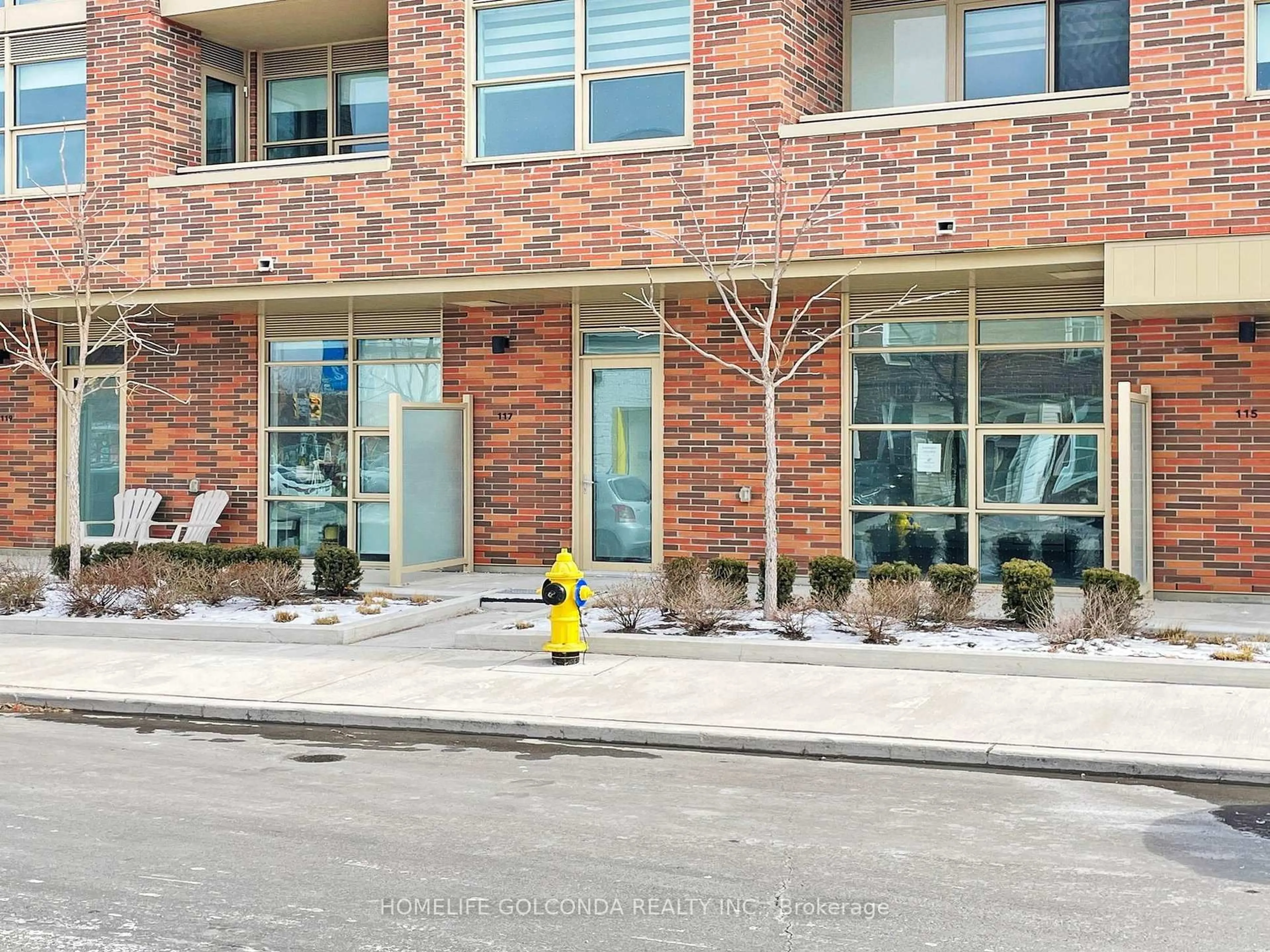 Home with brick exterior material, street for 117 Ford St #107, Toronto Ontario M6N 3A2