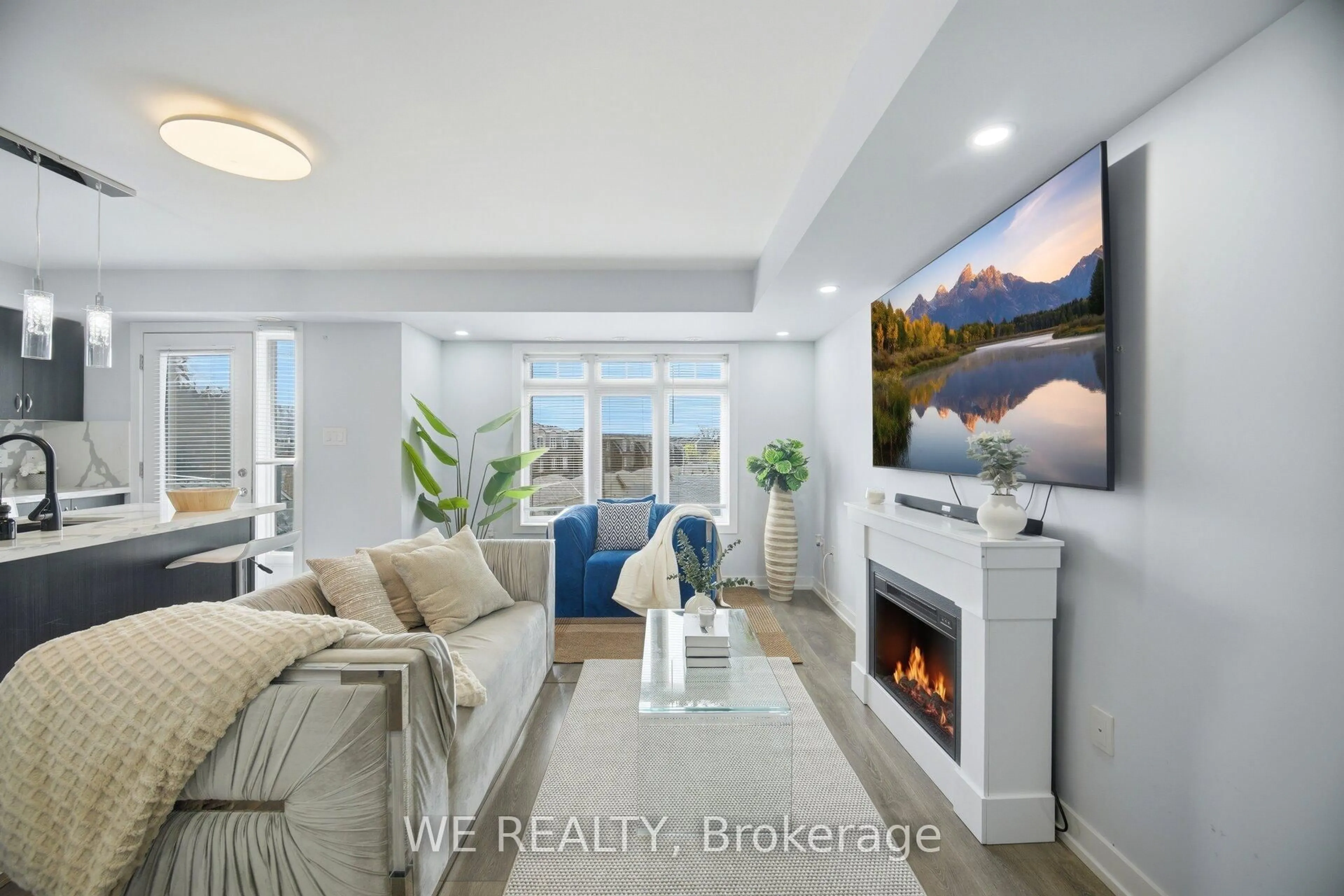 Living room with furniture, unknown for 60 Parrotta Dr #276, Toronto Ontario M9M 0B4