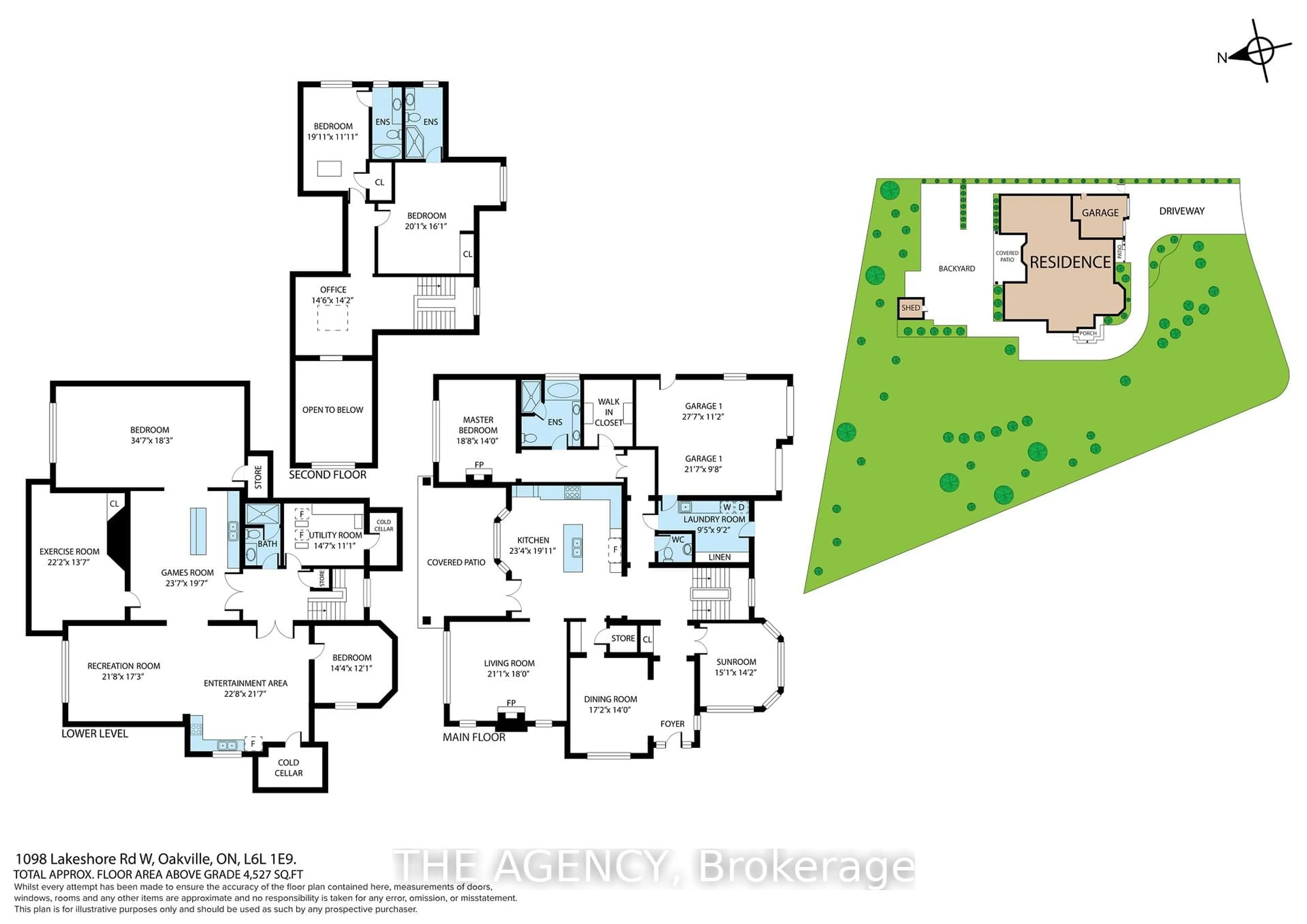 Floor plan for 1098 Lakeshore Rd, Oakville Ontario L6L 1E9