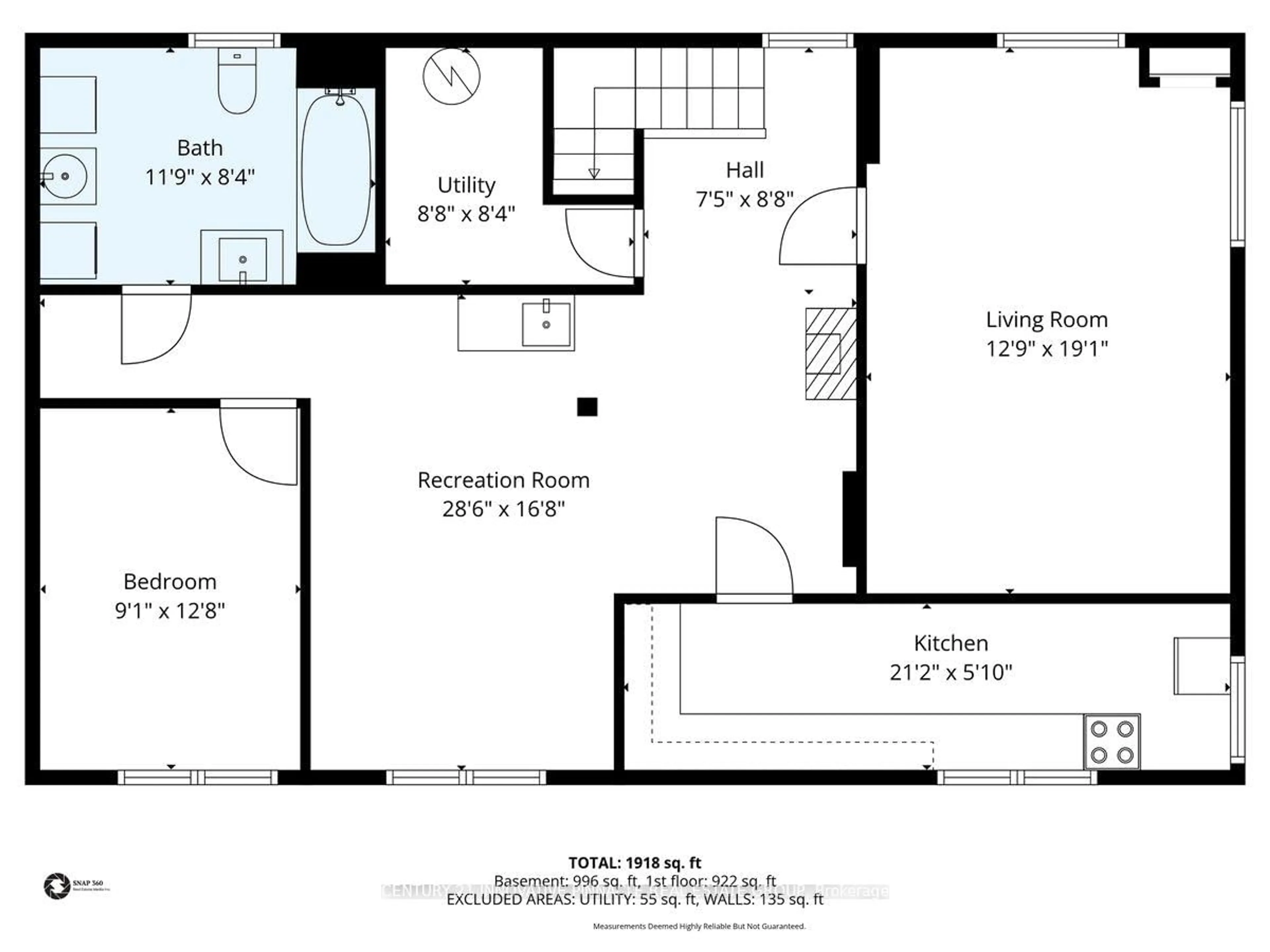 Floor plan for 1 Judhaven Rd, Toronto Ontario M9V 2P1