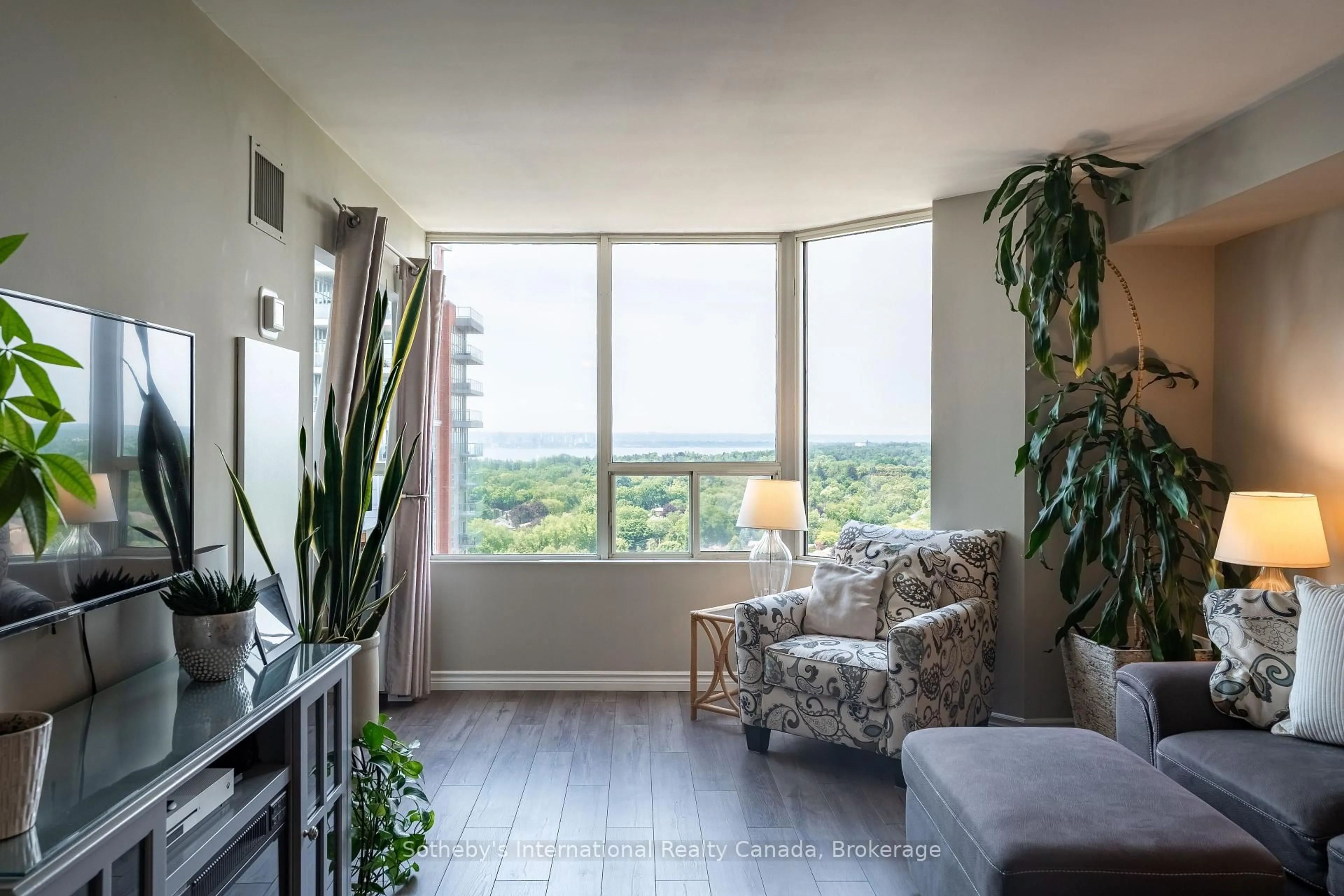 Living room with furniture, unknown for 1270 Maple Crossing Blvd #1910, Burlington Ontario L7S 2J3