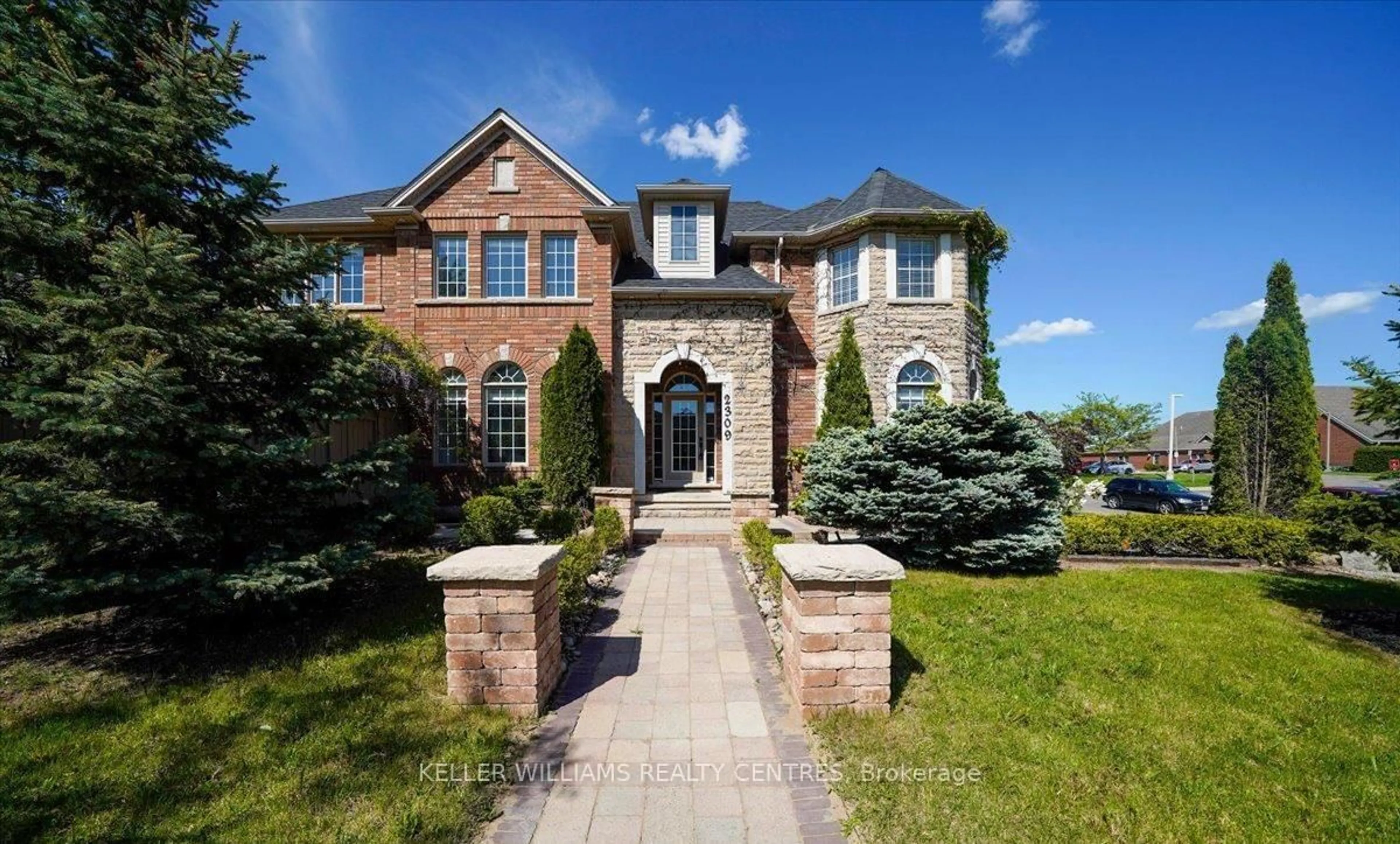 Home with brick exterior material, street for 2309 Eighth Line, Oakville Ontario L6H 7L7