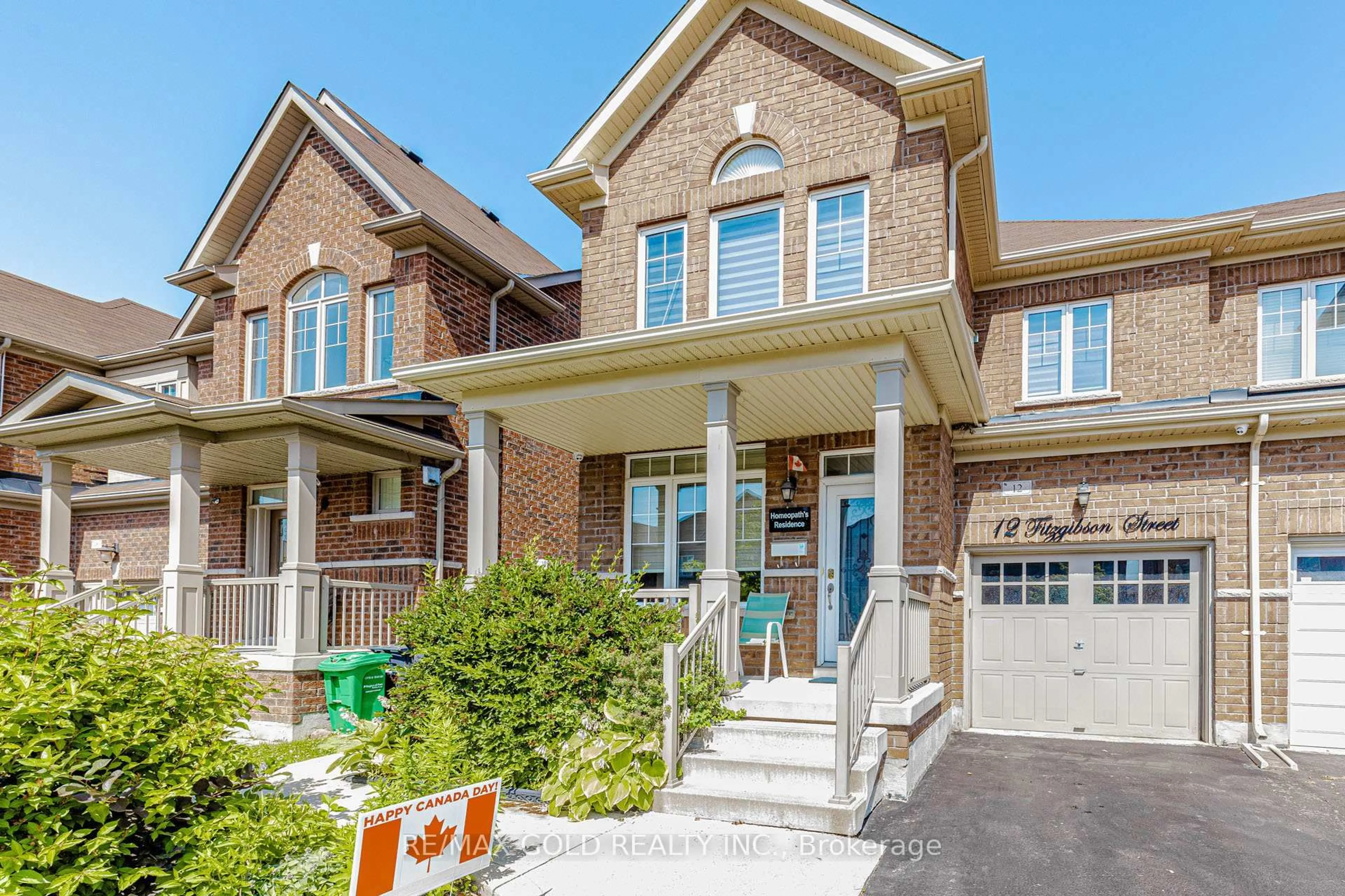 Home with brick exterior material, street for 12 Fitzgibson St, Brampton Ontario L6Y 5Y5