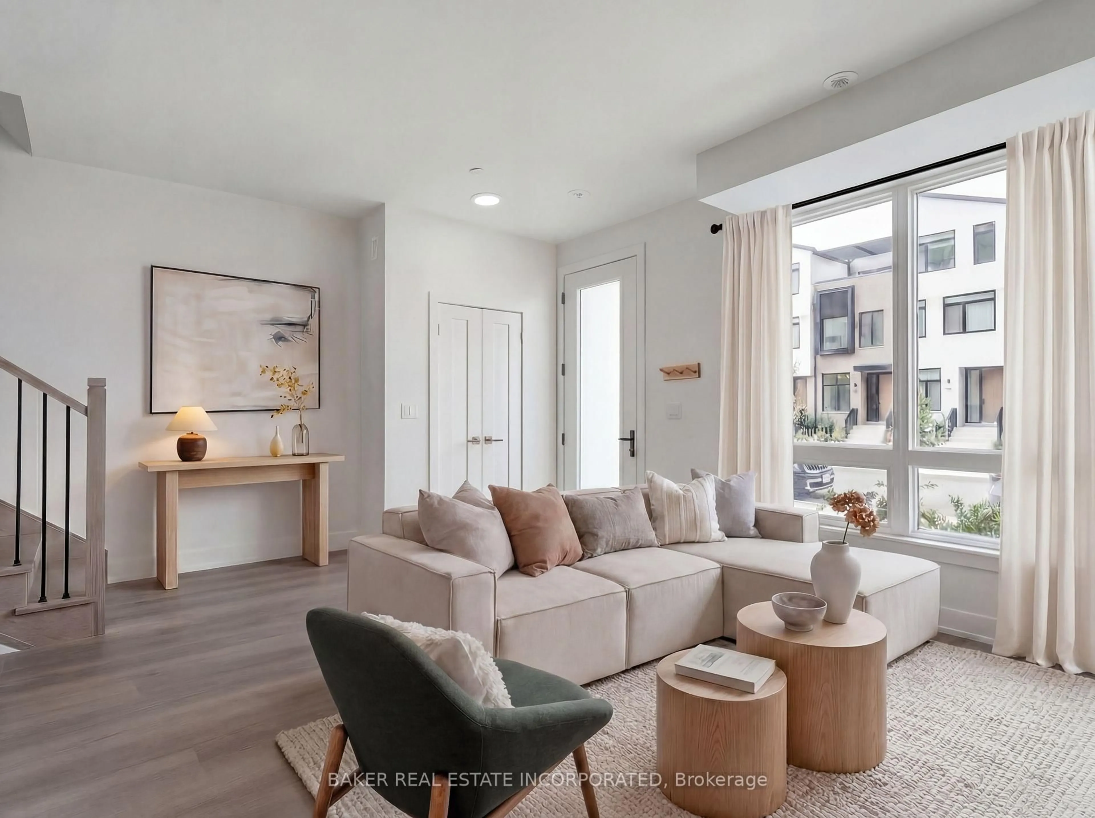 Living room with furniture, unknown for 251 Masonry Way #102, Mississauga Ontario L5H 0B3