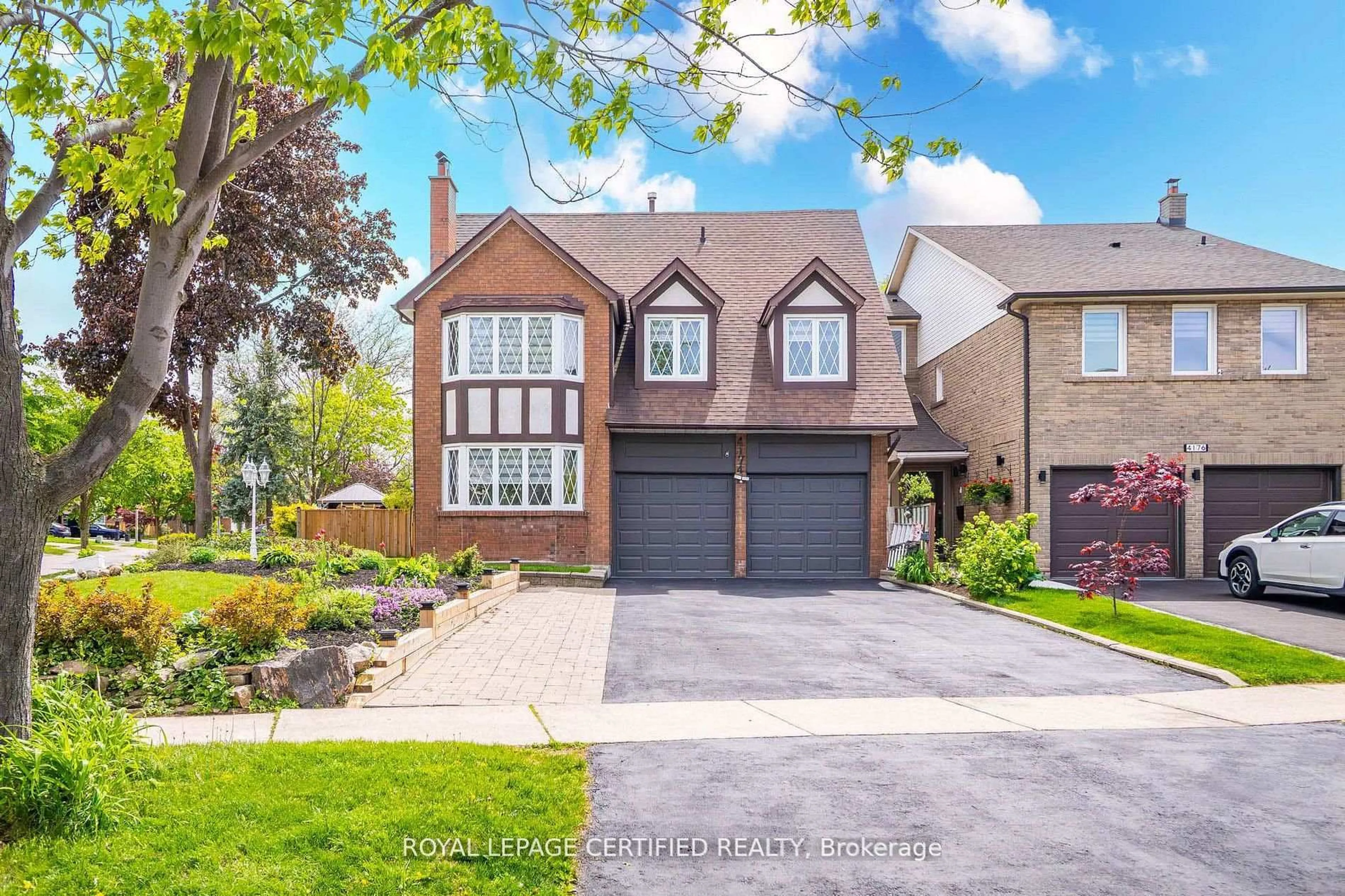 Home with brick exterior material, street for 4174 Trellis Cres, Mississauga Ontario L5L 2M2