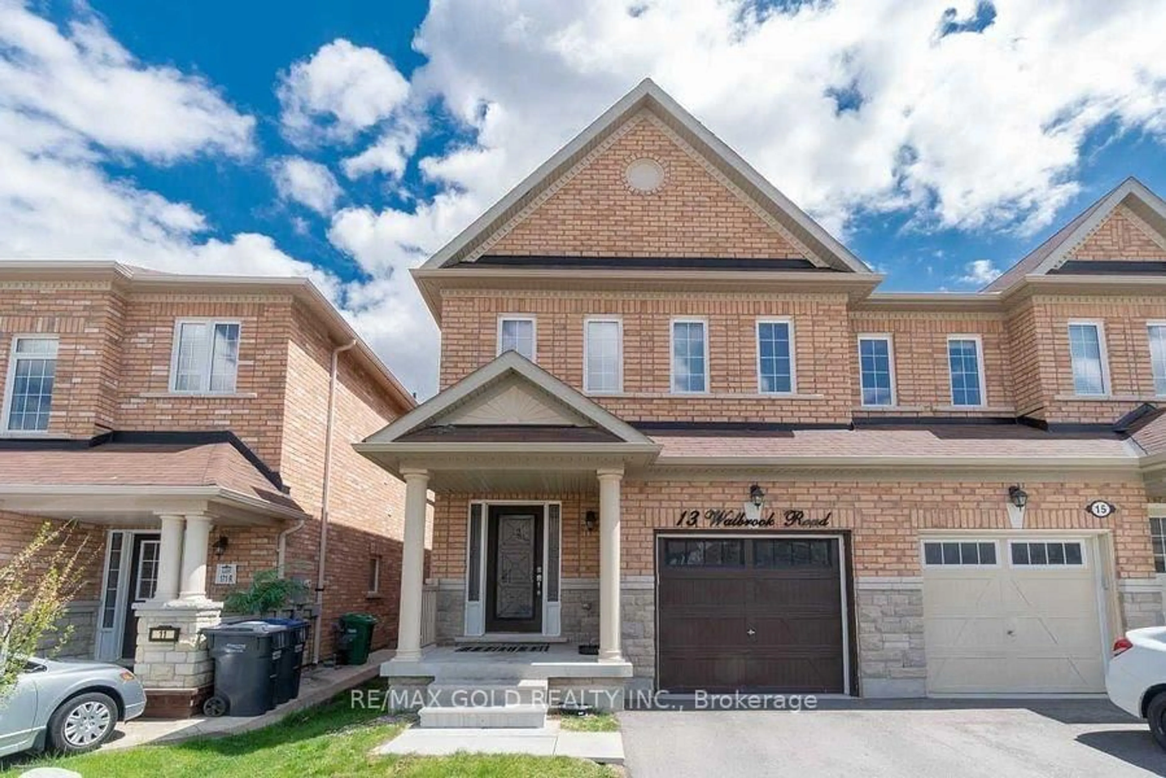 Home with brick exterior material, street for 13 Walbrook Rd, Brampton Ontario L6X 3E3