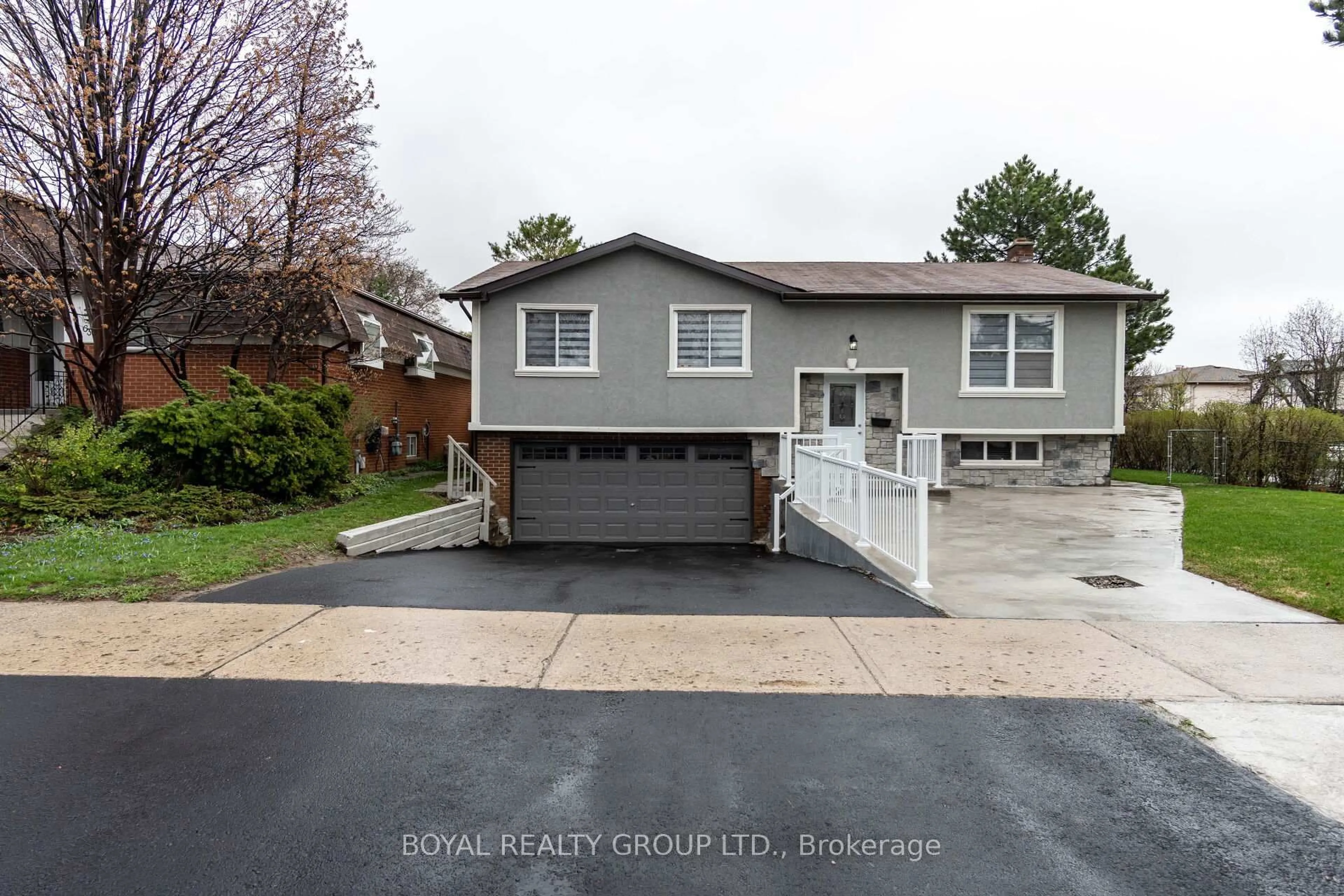 Home with vinyl exterior material, street for 65 Abell Dr, Brampton Ontario L6V 2W1