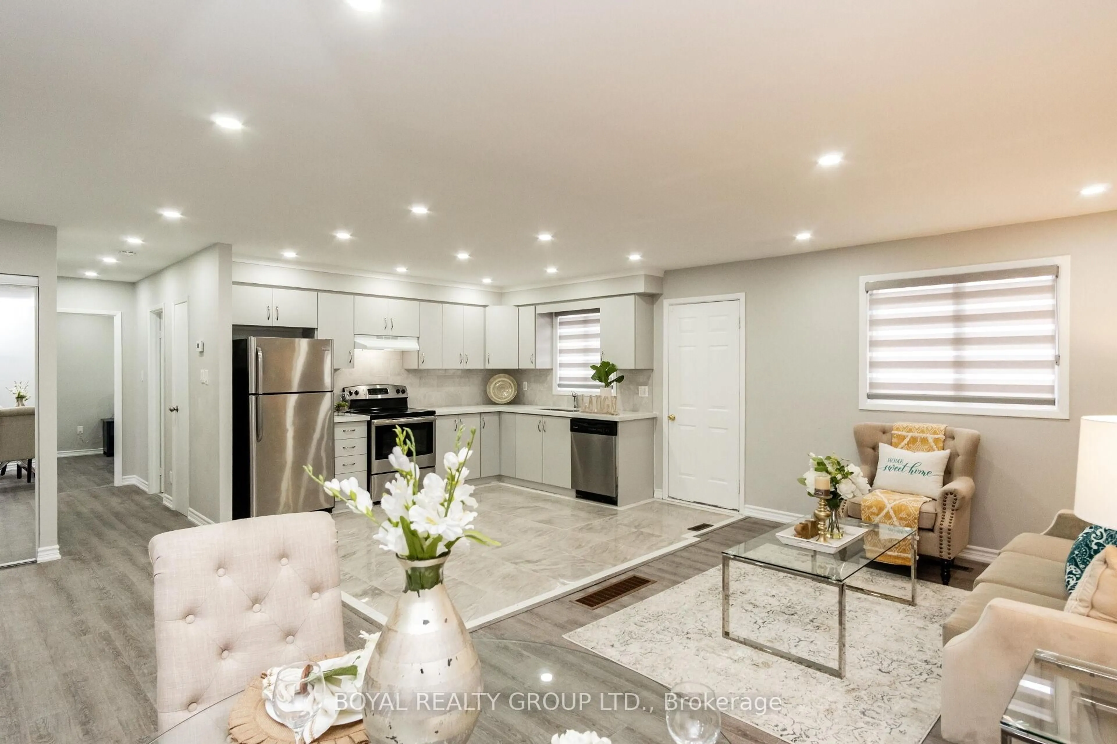 Open concept kitchen, ceramic/tile floor for 65 Abell Dr, Brampton Ontario L6V 2W1