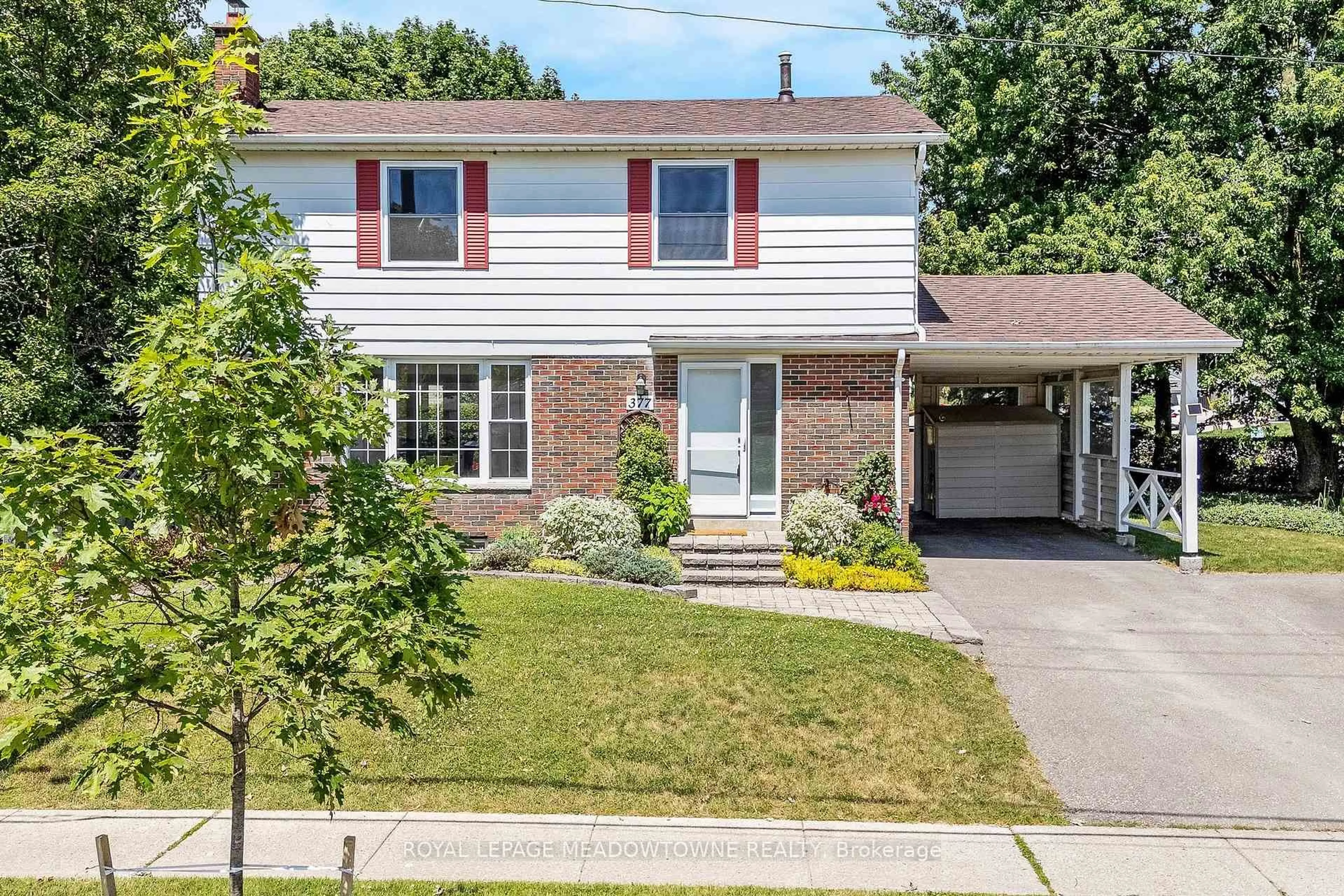 Home with brick exterior material, street for 377 Delrex Blvd, Halton Hills Ontario L7G 4H6