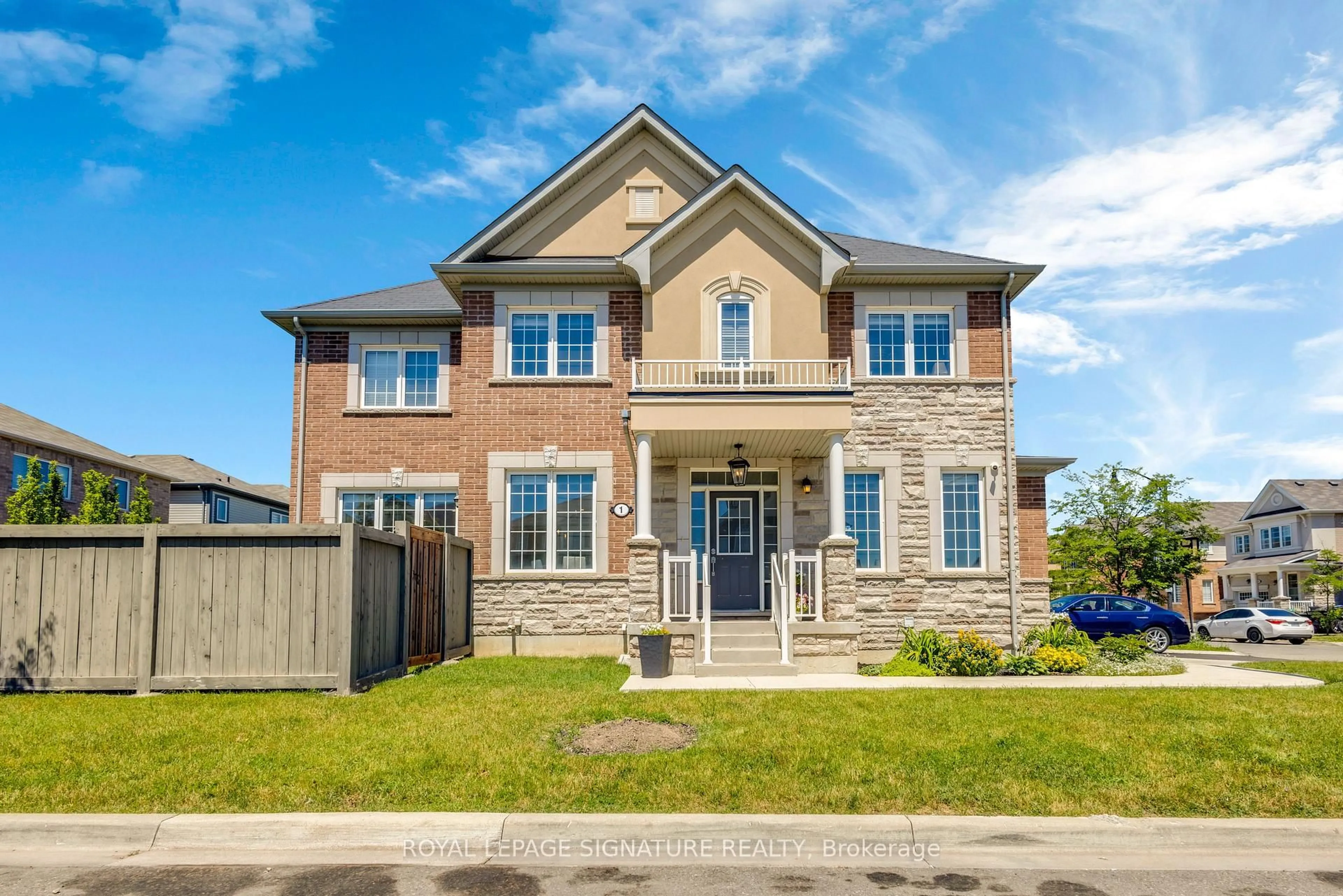 Home with brick exterior material, street for 1 RINGWAY Rd, Brampton Ontario L7A 4T4