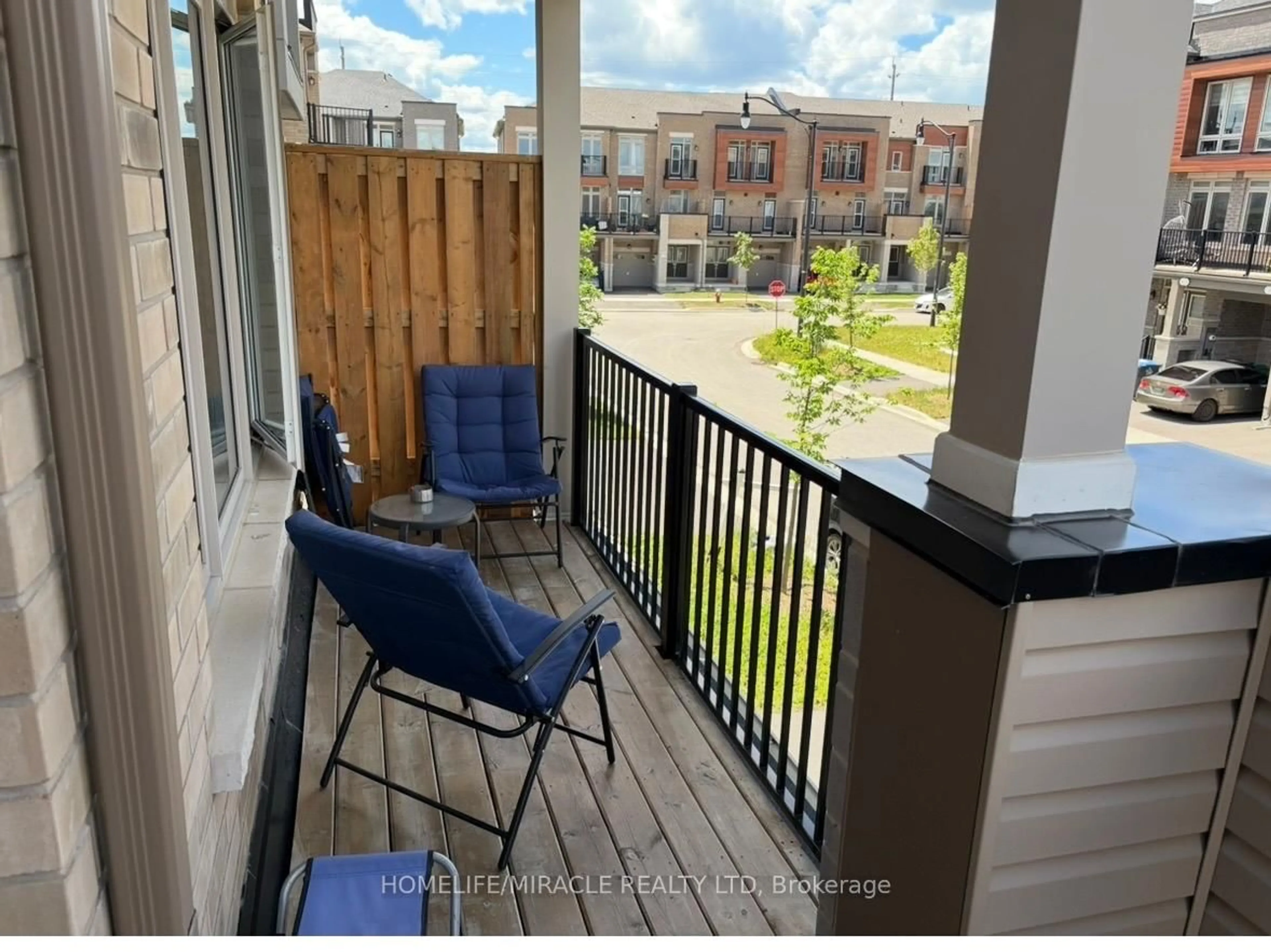 Balcony in the apartment, city buildings view from balcony for 23 Arrowview Dr, Brampton Ontario L7A 5H6