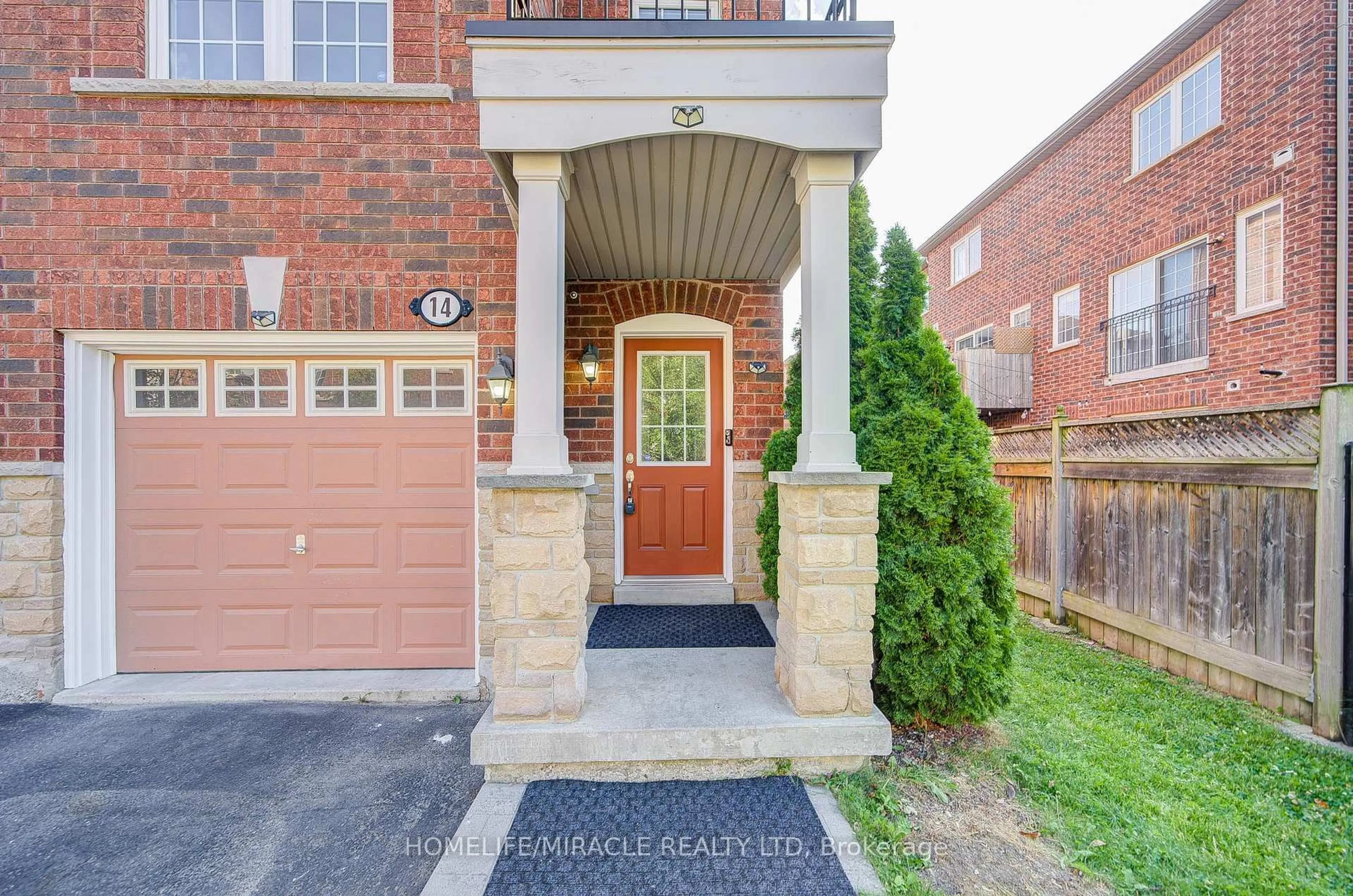 Home with brick exterior material, street for 14 Rock Haven Lane, Brampton Ontario L6X 0H2