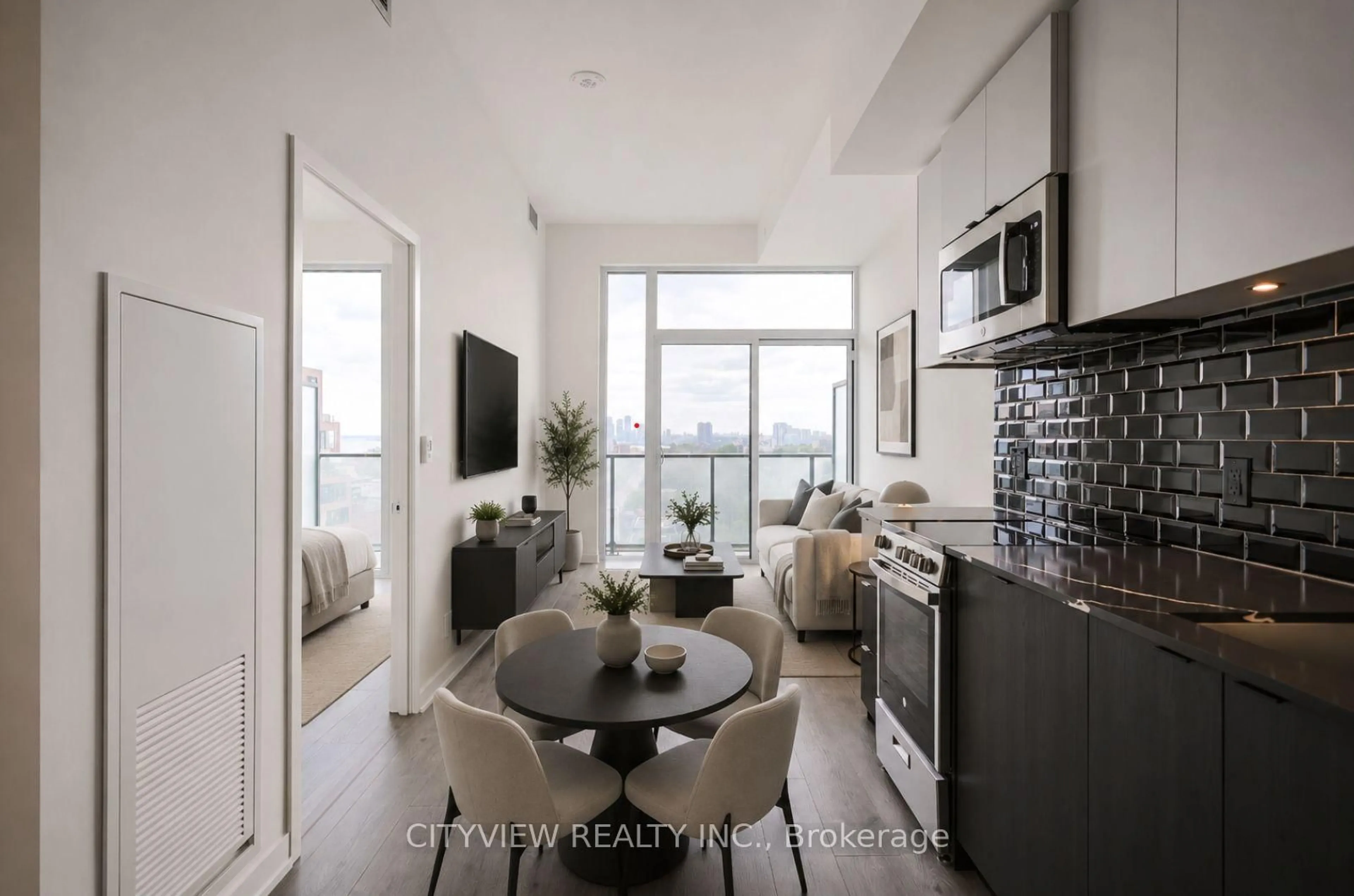Open concept kitchen, unknown for 285 Dufferin St #1121, Toronto Ontario M6K 1Z7