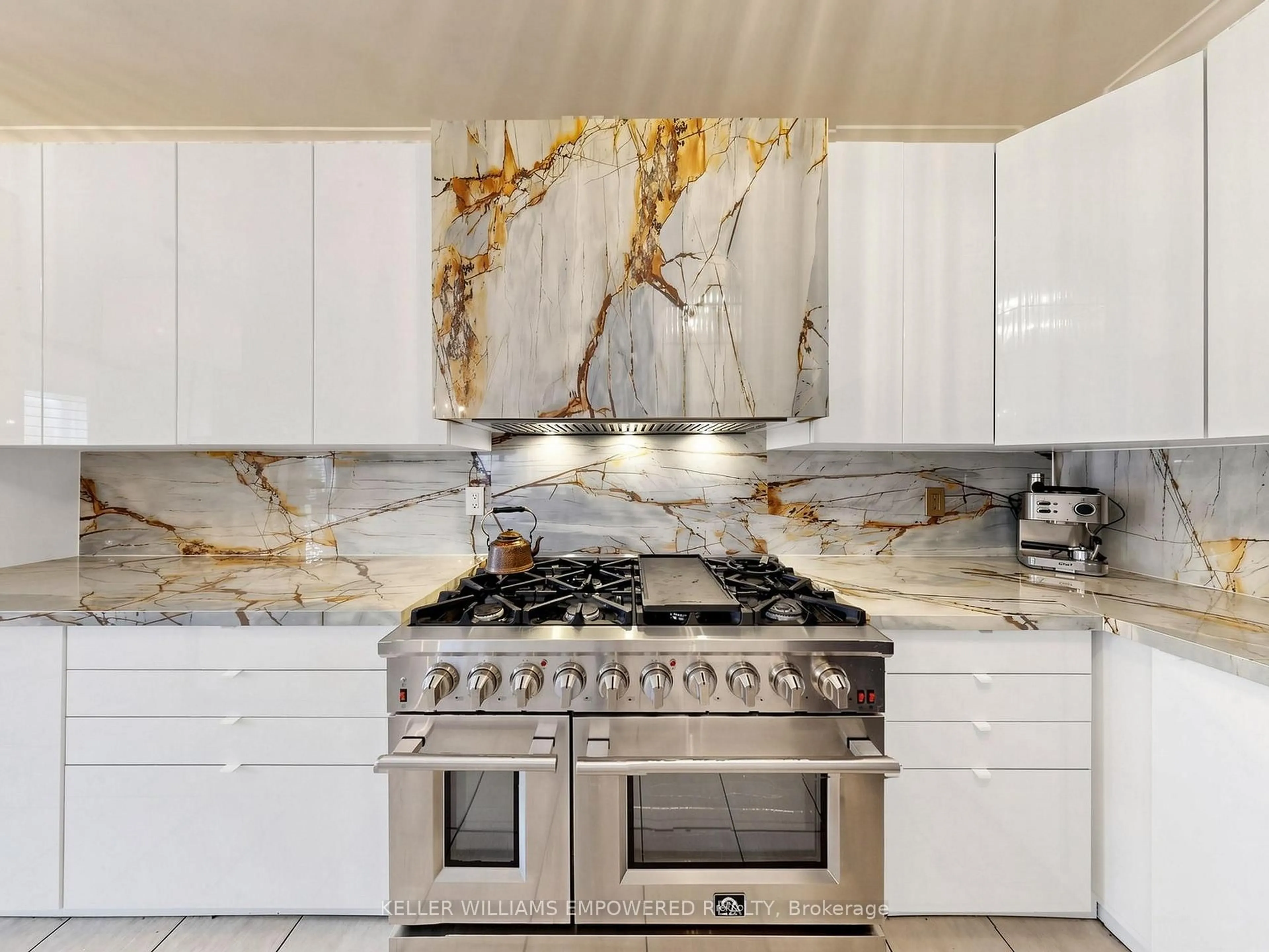 Contemporary kitchen, ceramic/tile floor for 63 Humbershed Cres, Caledon Ontario L7E 2X4