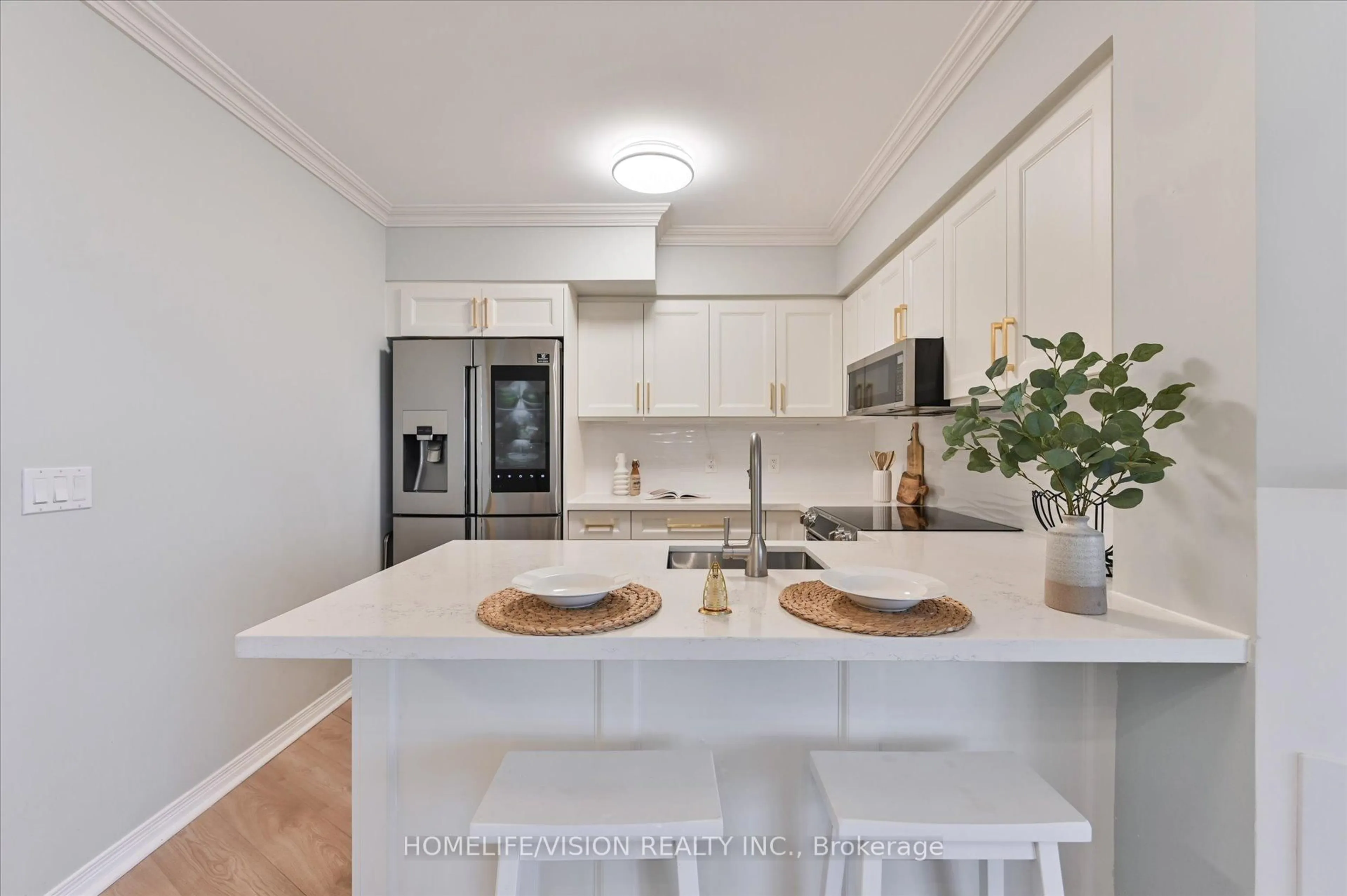 Open concept kitchen, unknown for 2230 Lake Shore Blvd #407, Toronto Ontario M8V 0B2
