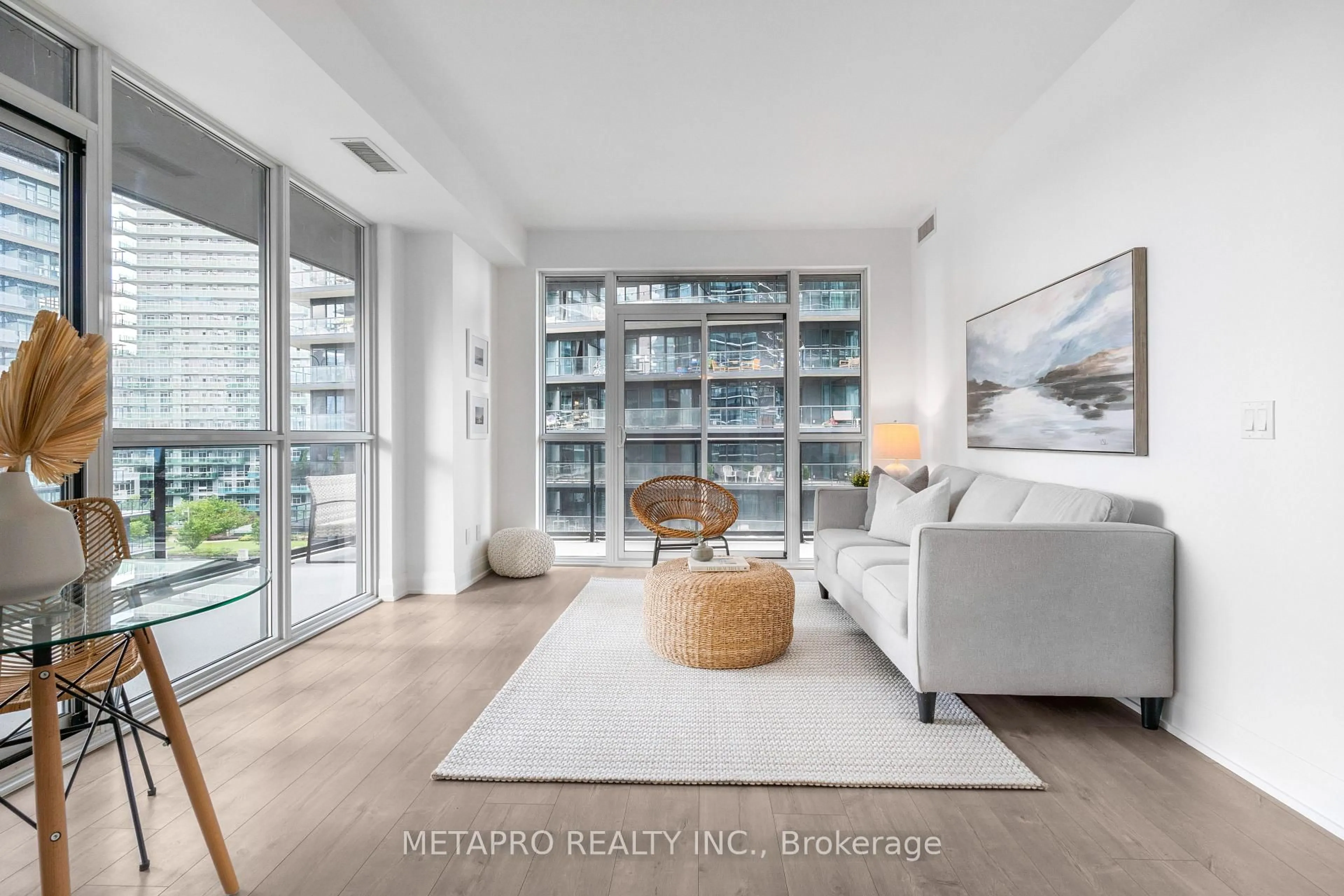 Living room with furniture, unknown for 110 Marine Parade Dr #809, Toronto Ontario M8V 0A3