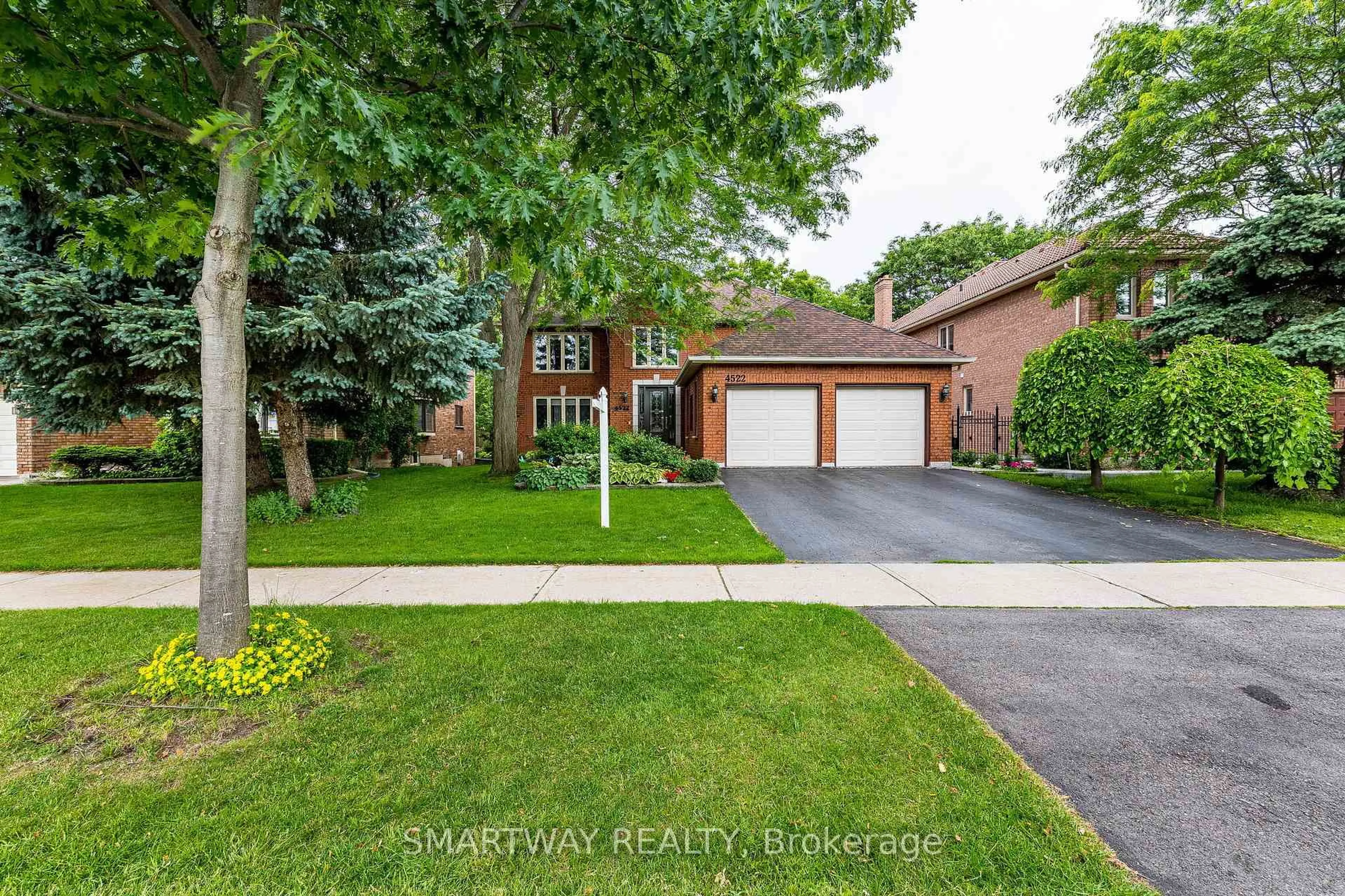 Home with brick exterior material, street for 4522 Badminton Dr, Mississauga Ontario L5M 3H7