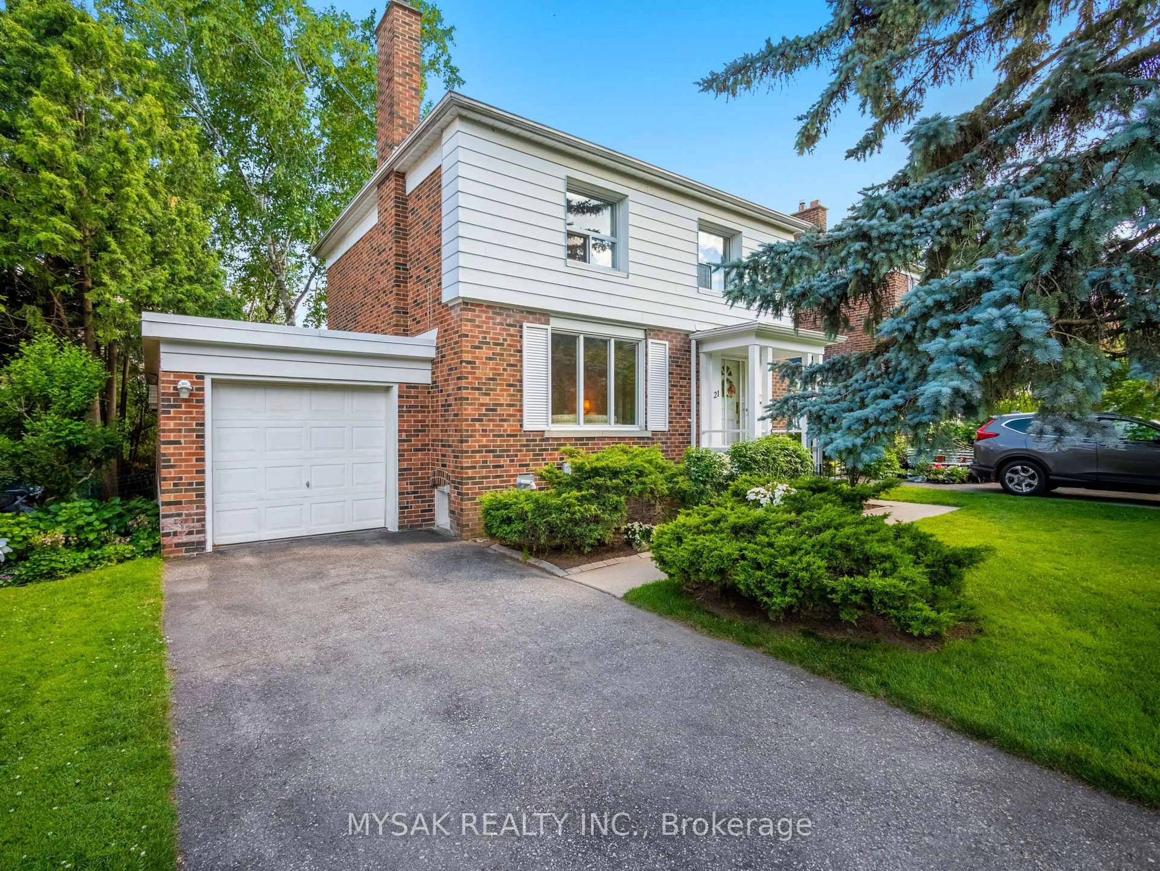 Home with brick exterior material, street for 21 Oak Hampton Blvd, Toronto Ontario M9A 2T9