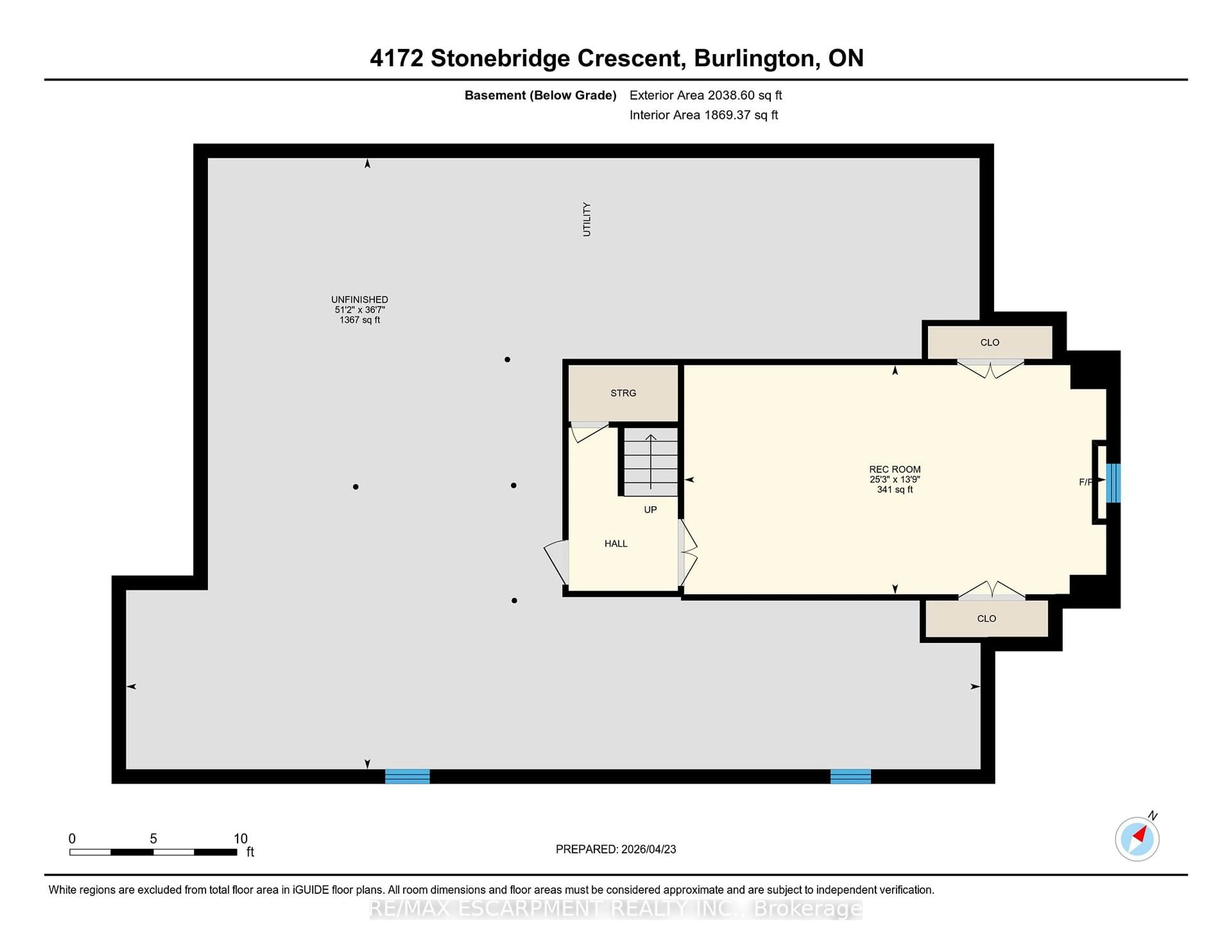 Floor plan for 4172 STONEBRIDGE Cres, Burlington Ontario L7M 4N2