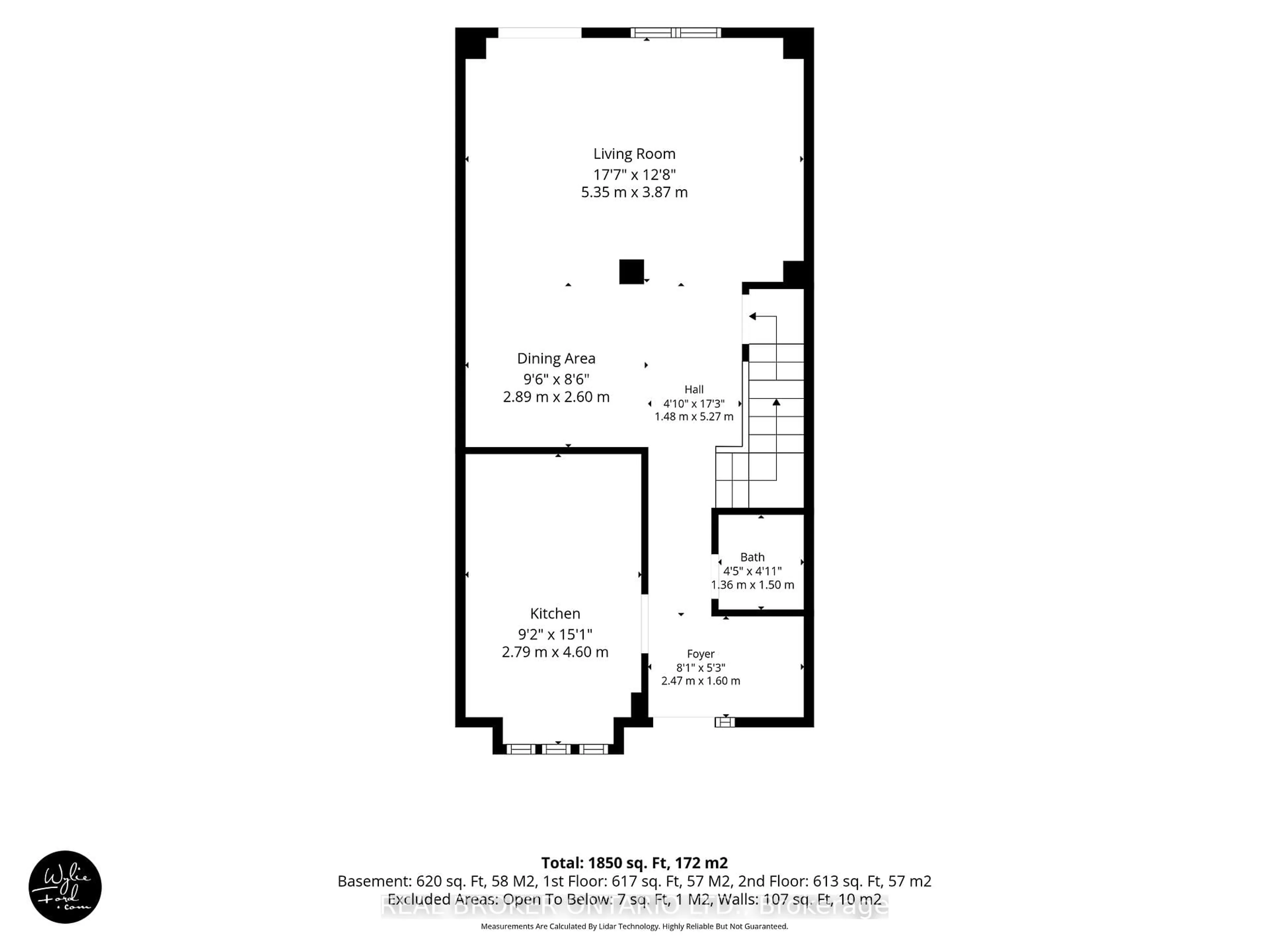 Floor plan for 2079 The Collegeway Dr #57, Mississauga Ontario L5L 3M1
