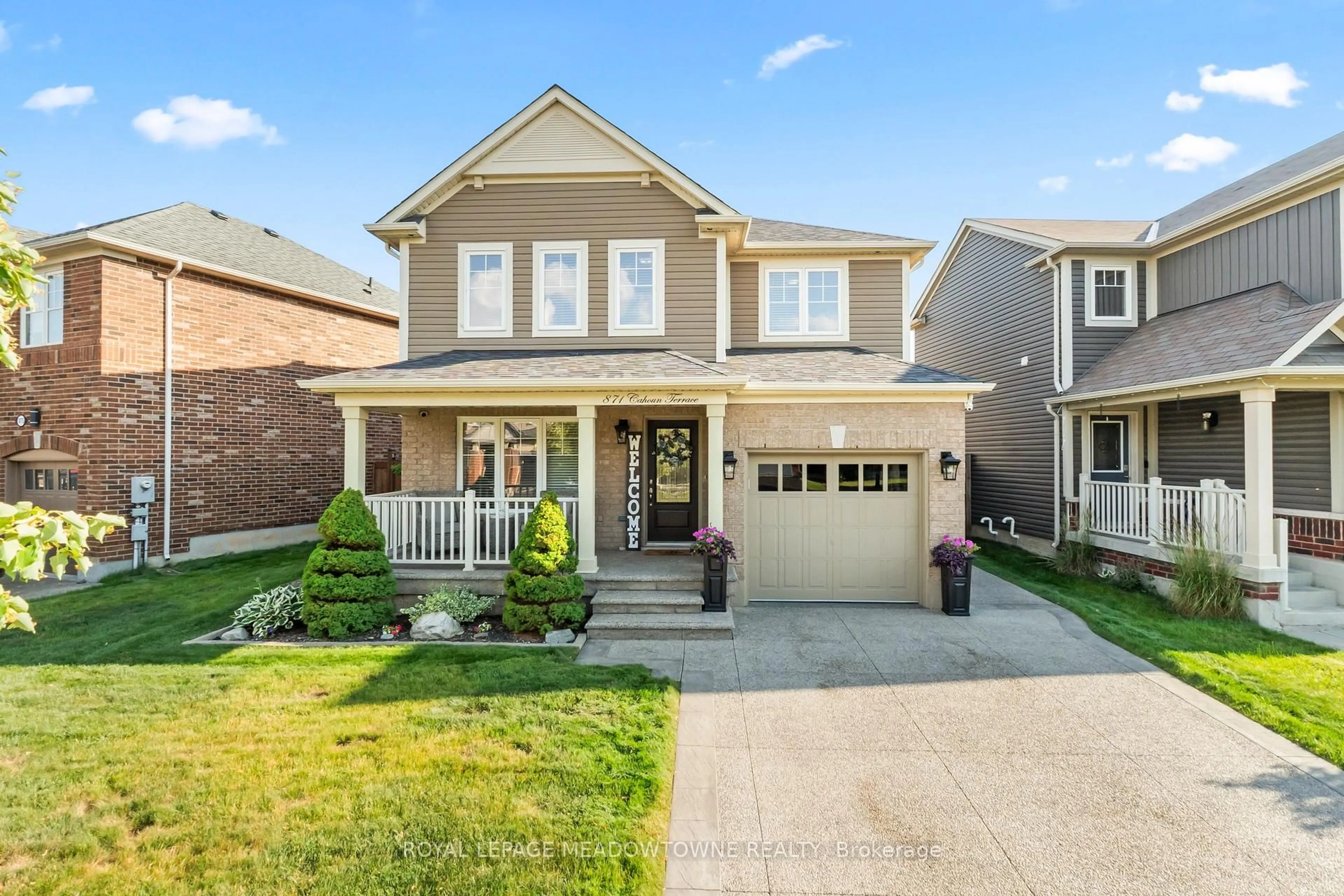 Home with brick exterior material, street for 871 Cahoun Terr, Milton Ontario L9T 7S2