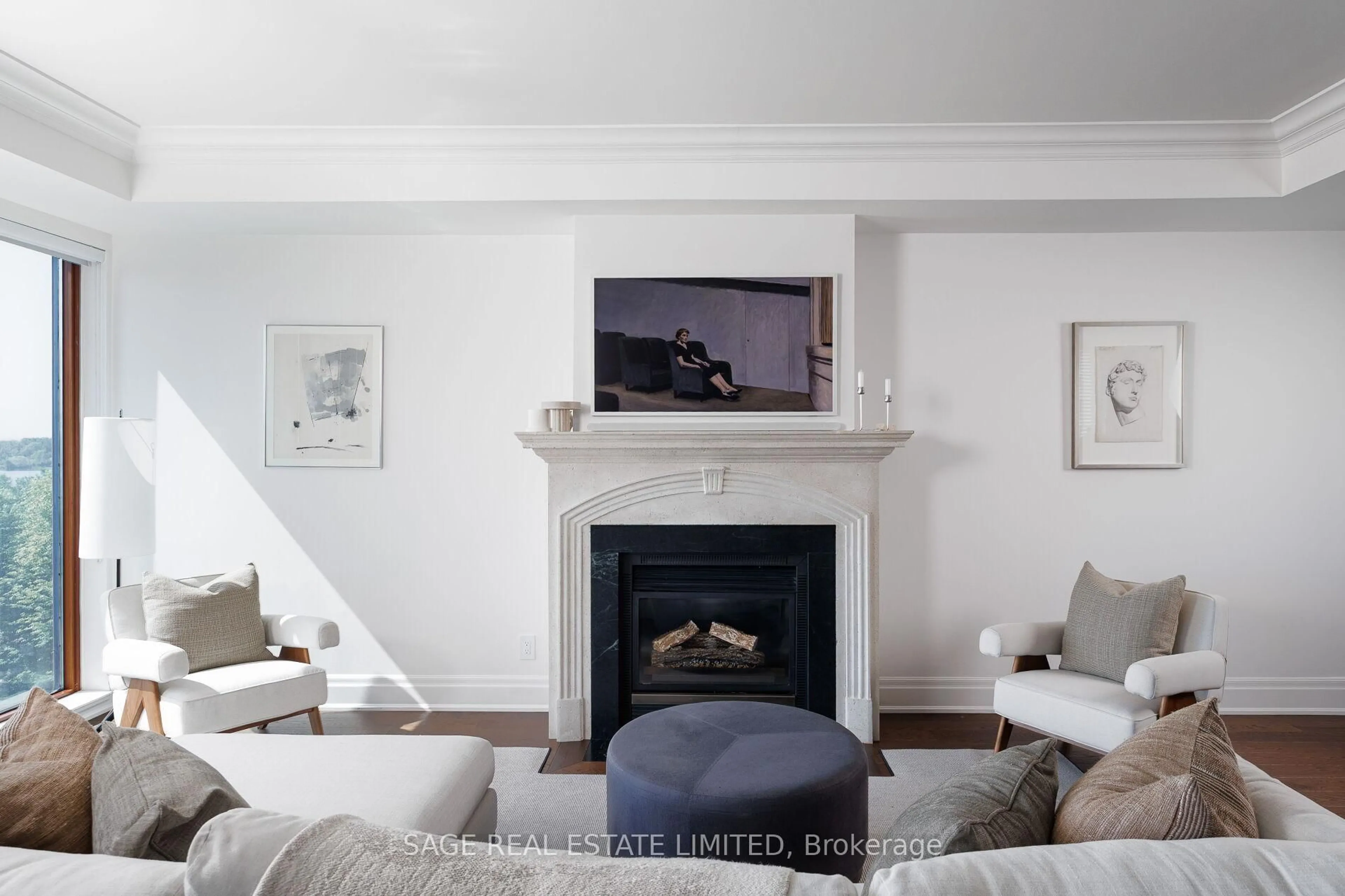 Living room with furniture, unknown for 2095 Lake Shore Blvd #519, Toronto Ontario M8V 4G4