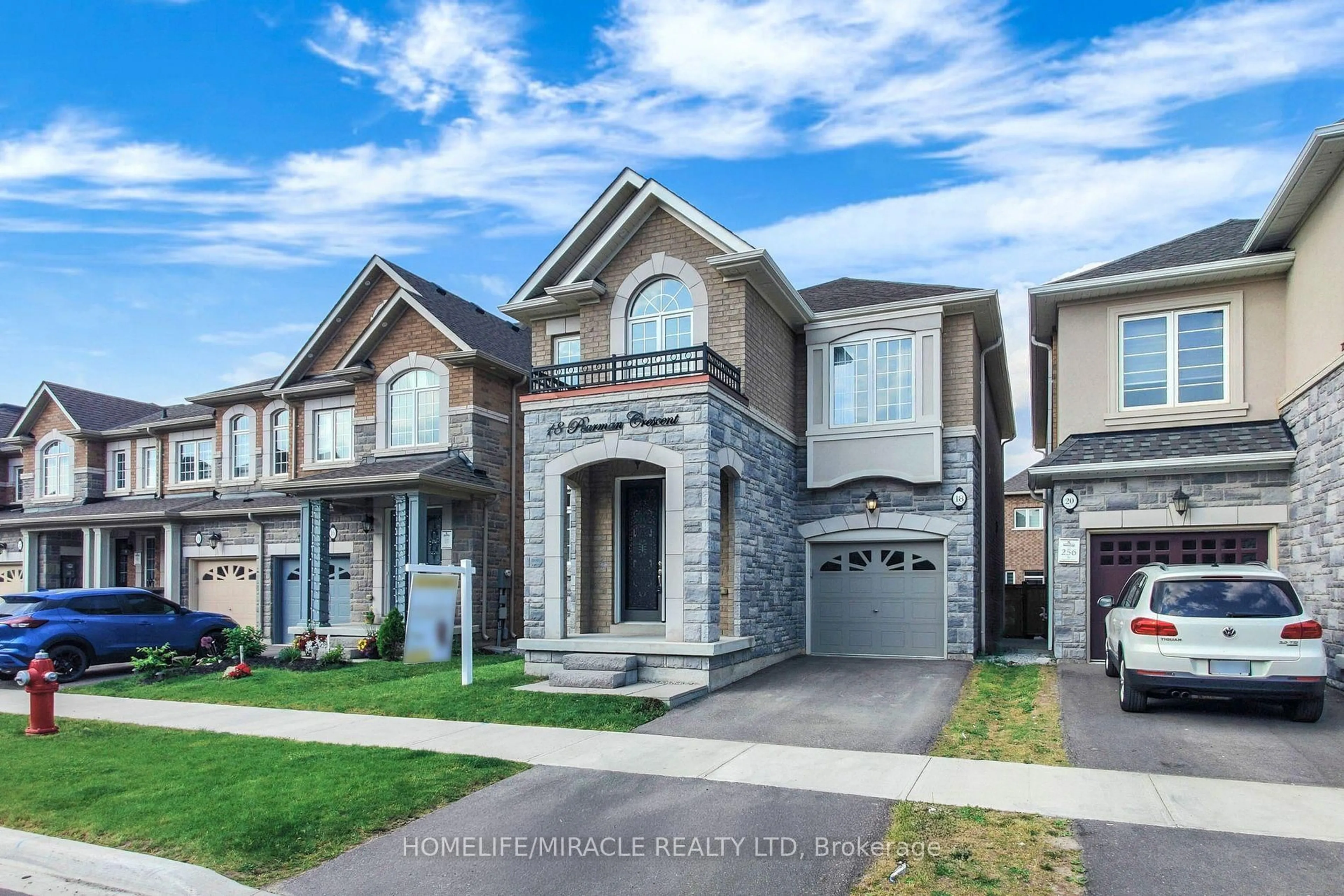 Home with brick exterior material, street for 18 Pearman Cres, Brampton Ontario L7A 4Y8