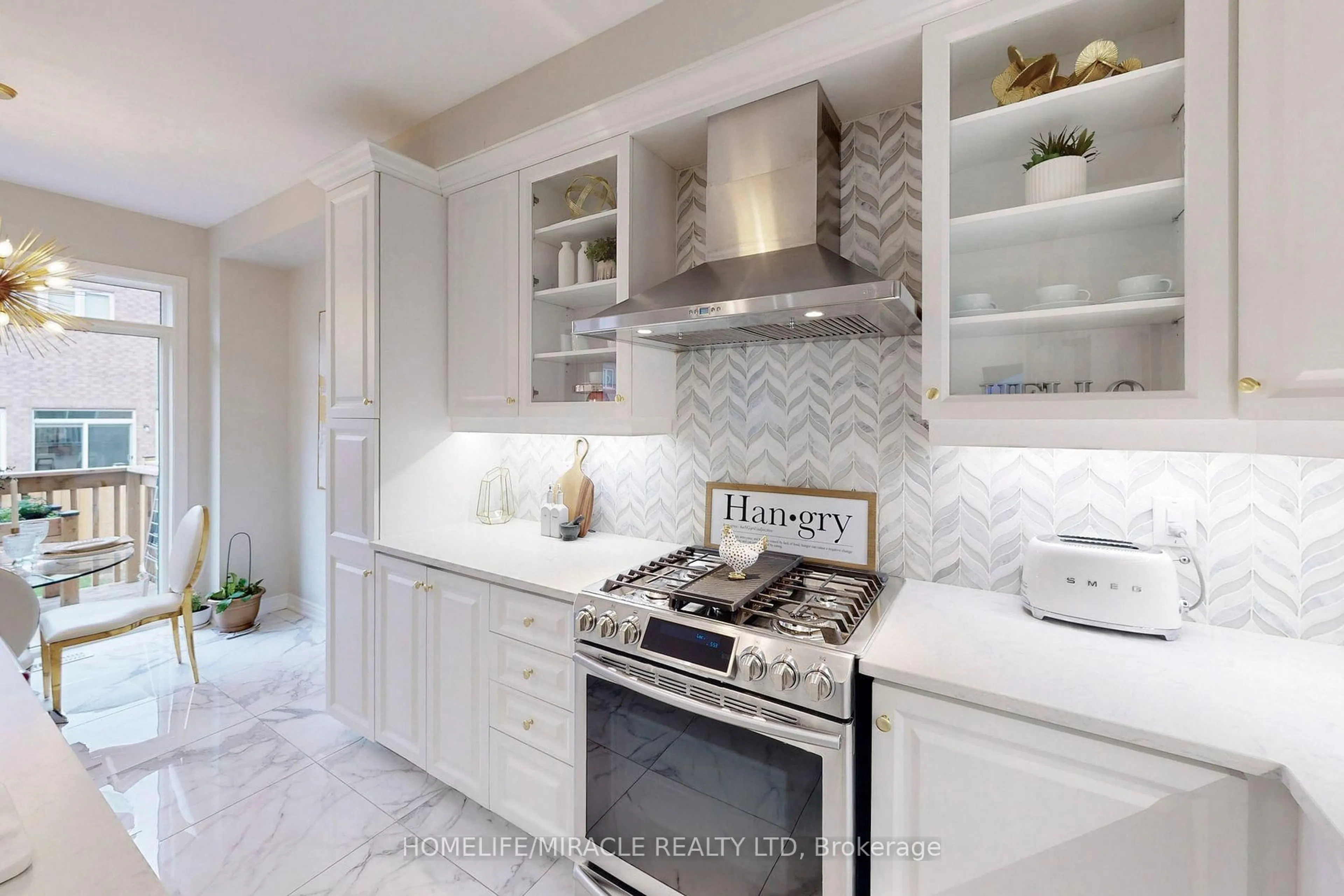 Contemporary kitchen, ceramic/tile floor for 18 Pearman Cres, Brampton Ontario L7A 4Y8