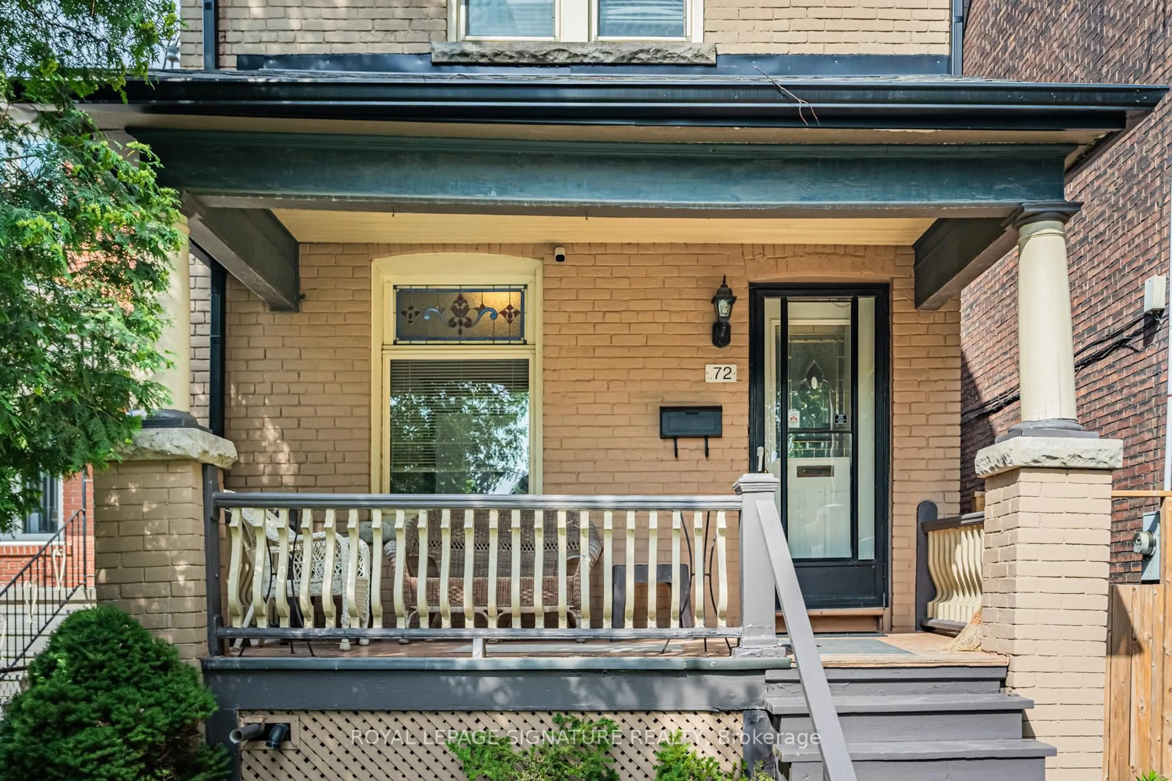 Home with brick exterior material, street for 72 Gwynne Ave, Toronto Ontario M6K 2C4