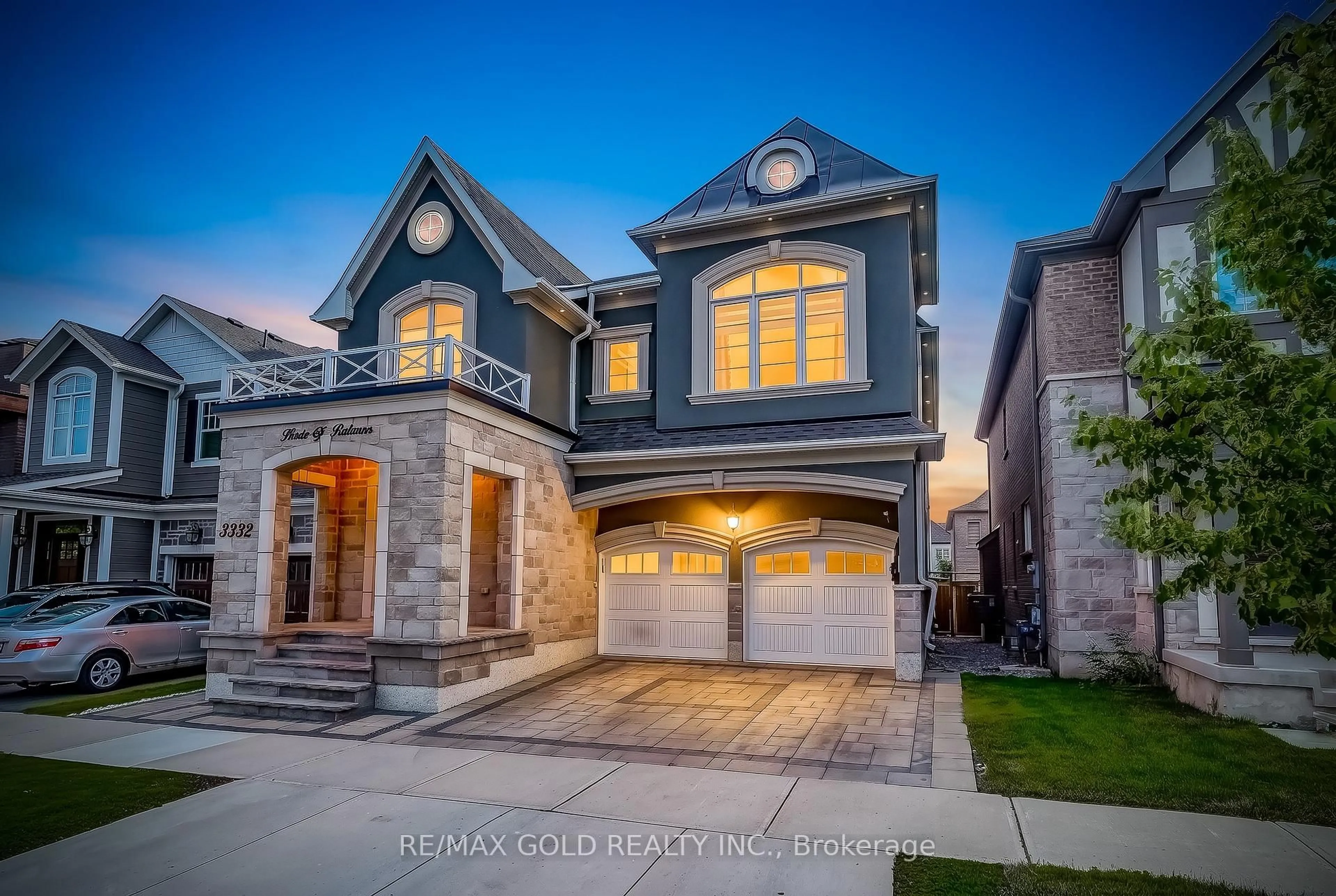 Home with brick exterior material, street for 3352 Vernon Powell Dr, Oakville Ontario L6H 0Y4