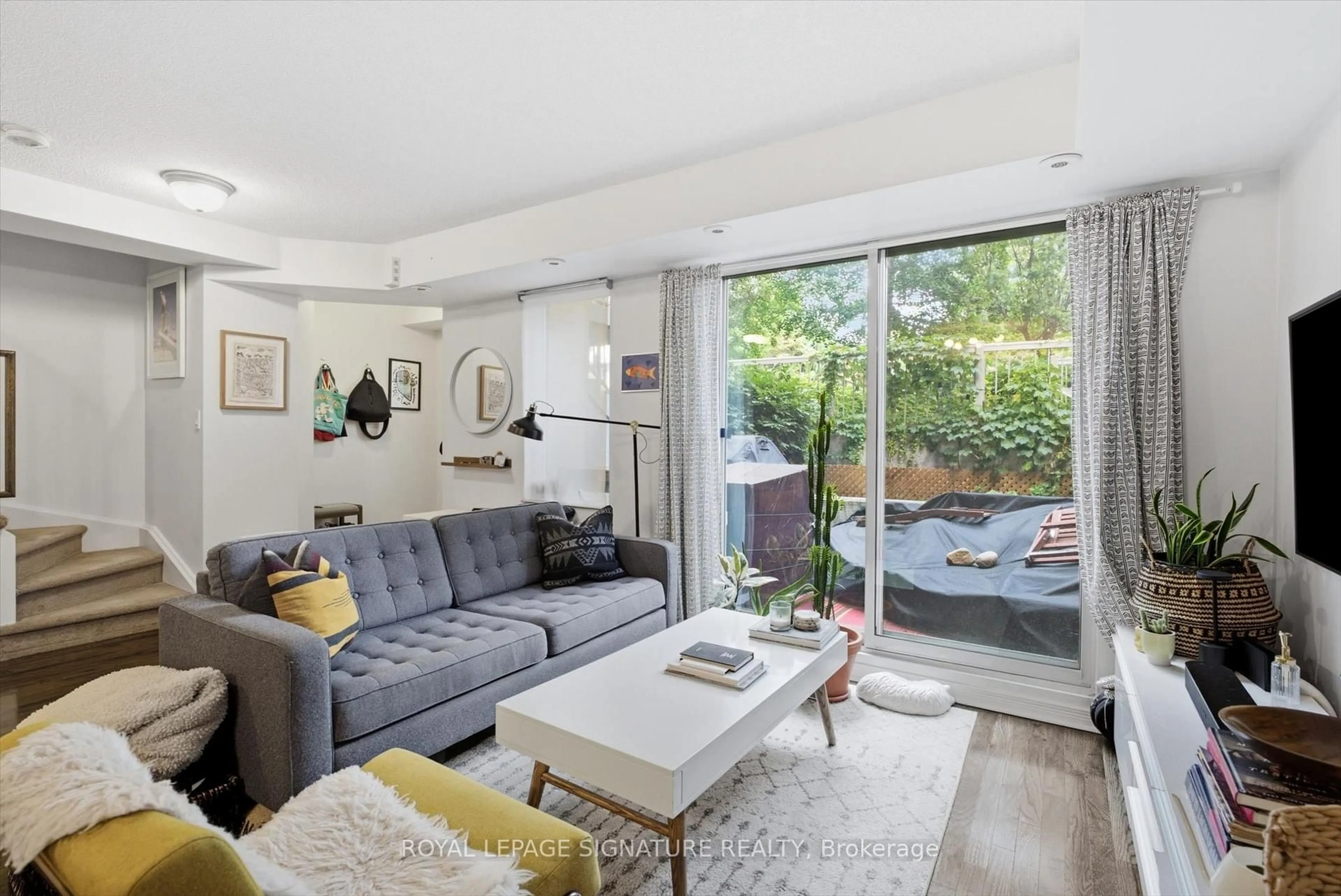 Living room with furniture, unknown for 5 Elsie Lane #TH135, Toronto Ontario M6P 3N3