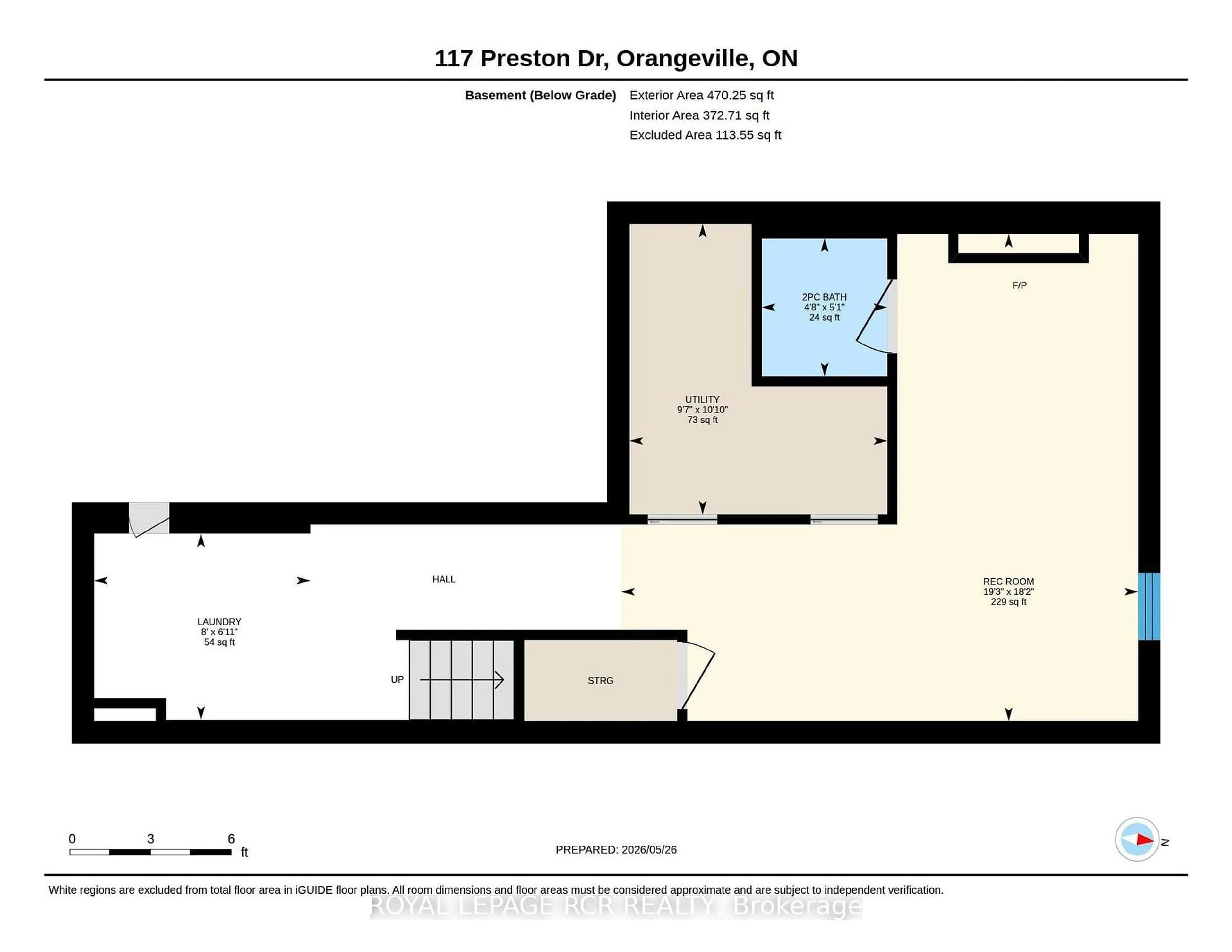 Floor plan for 117 Preston Dr, Orangeville Ontario L9W 2E7