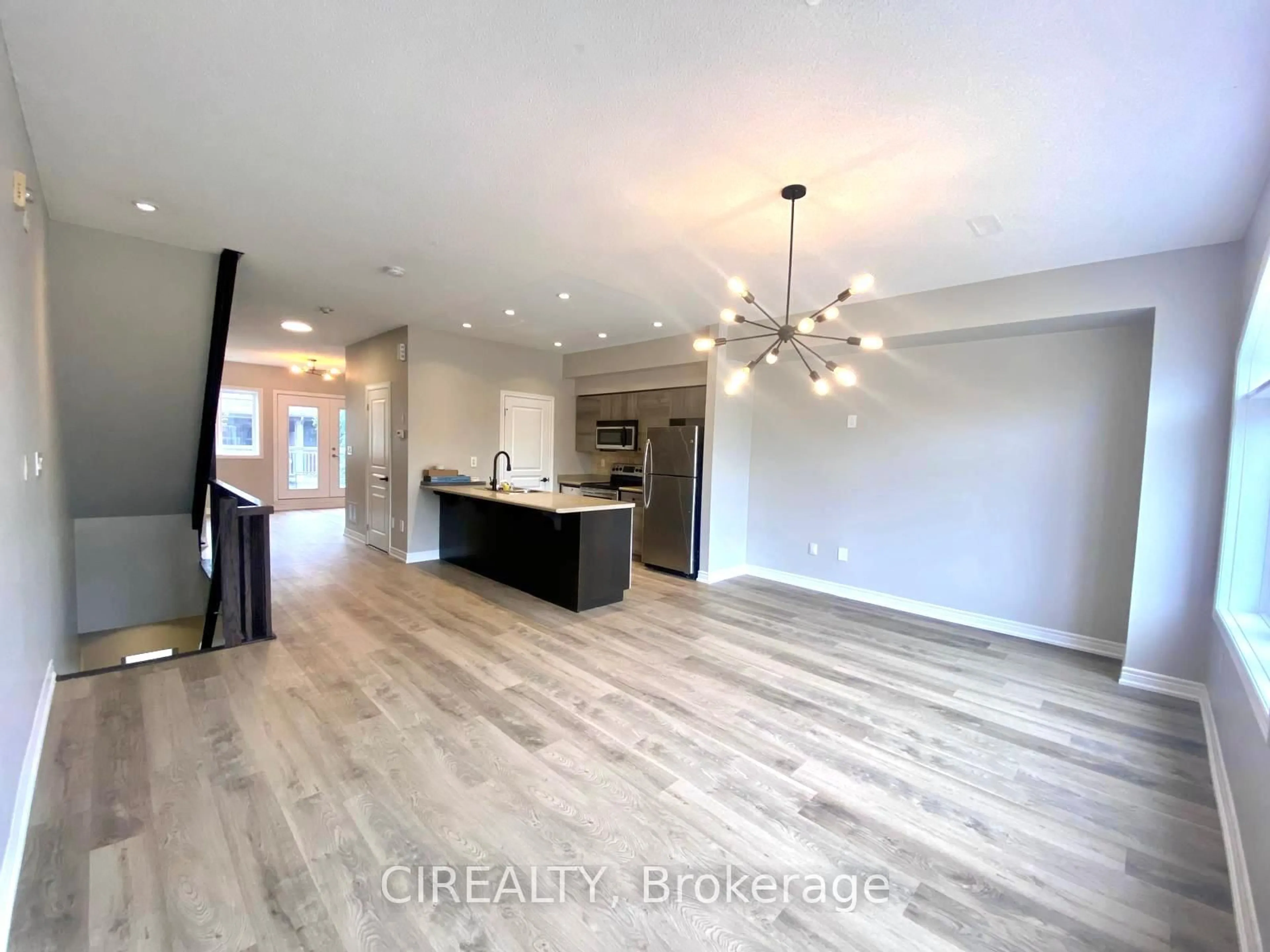 Open concept kitchen, wood/laminate floor for 374 plains Rd #30, Burlington Ontario L7T 0A4