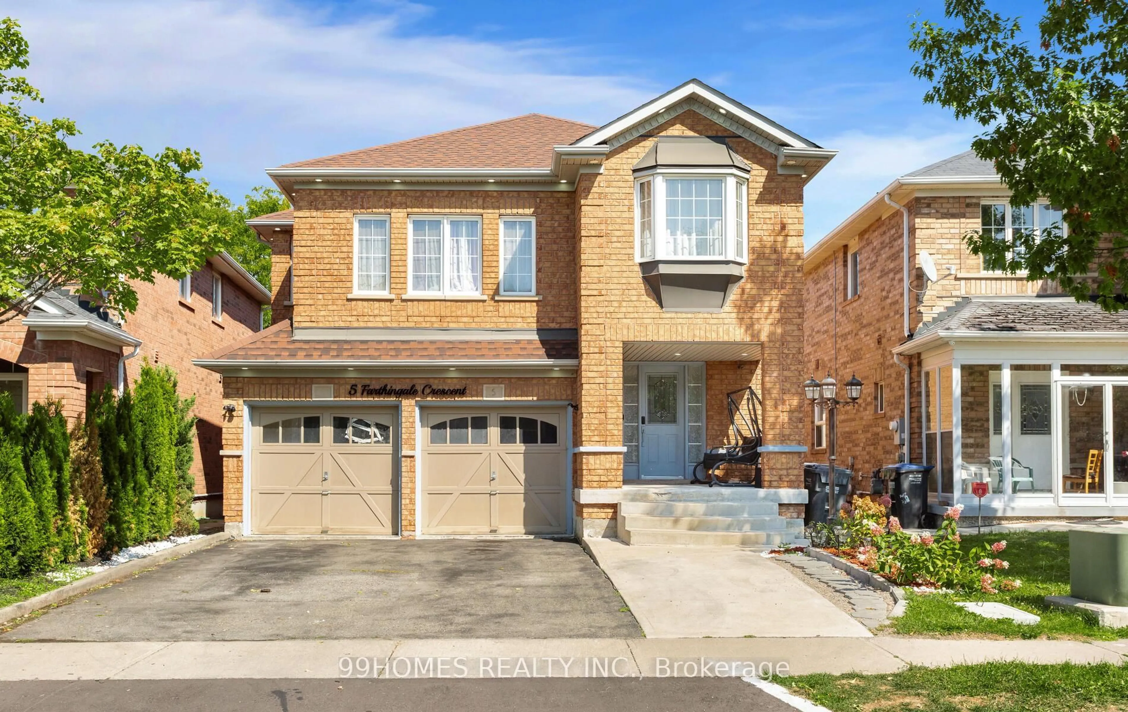 Home with brick exterior material, street for 5 Farthingale Cres, Brampton Ontario L7A 1R3