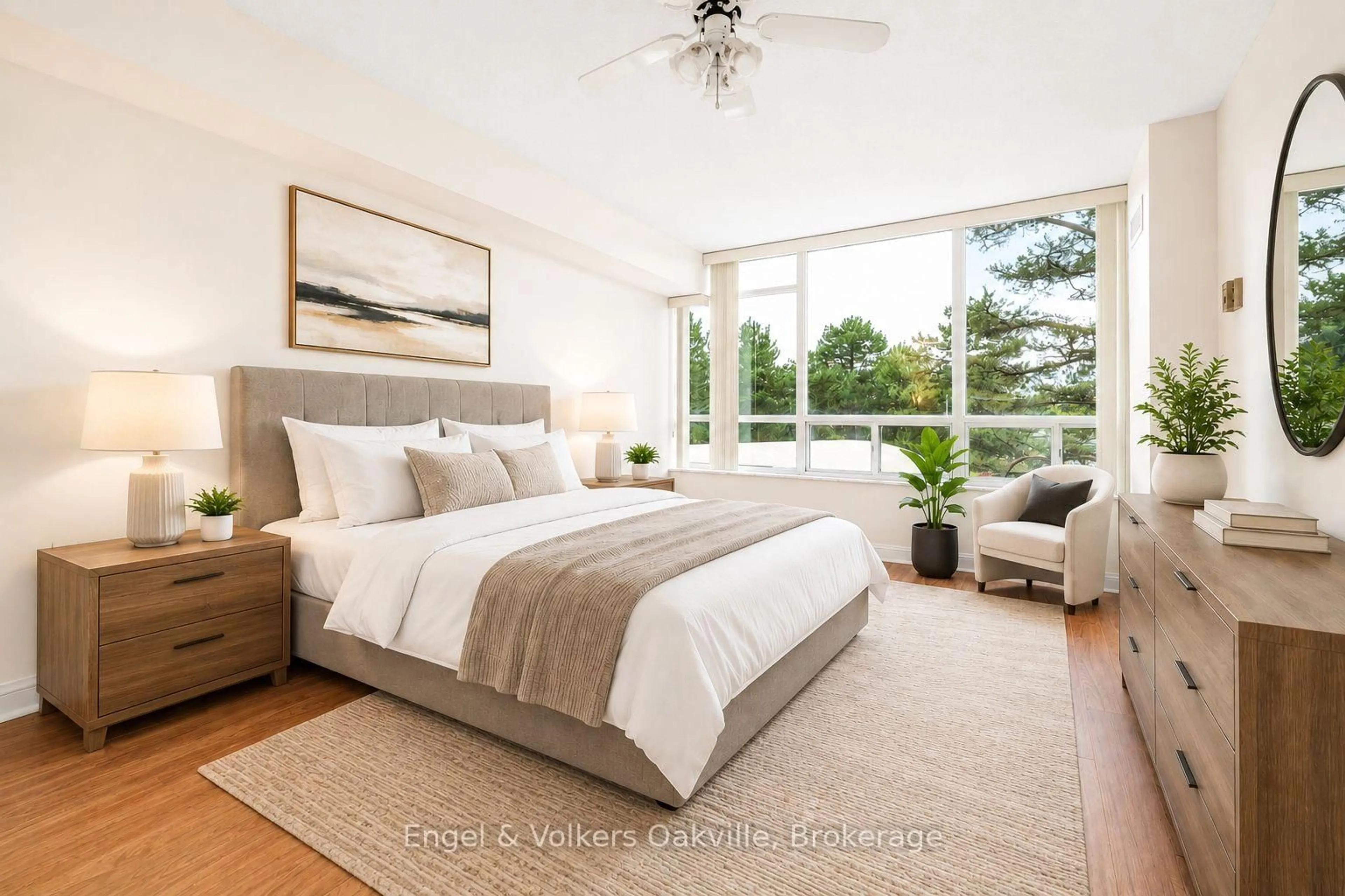 Bedroom with bed, unknown for 22 Hanover Rd #201, Brampton Ontario L6S 5K7