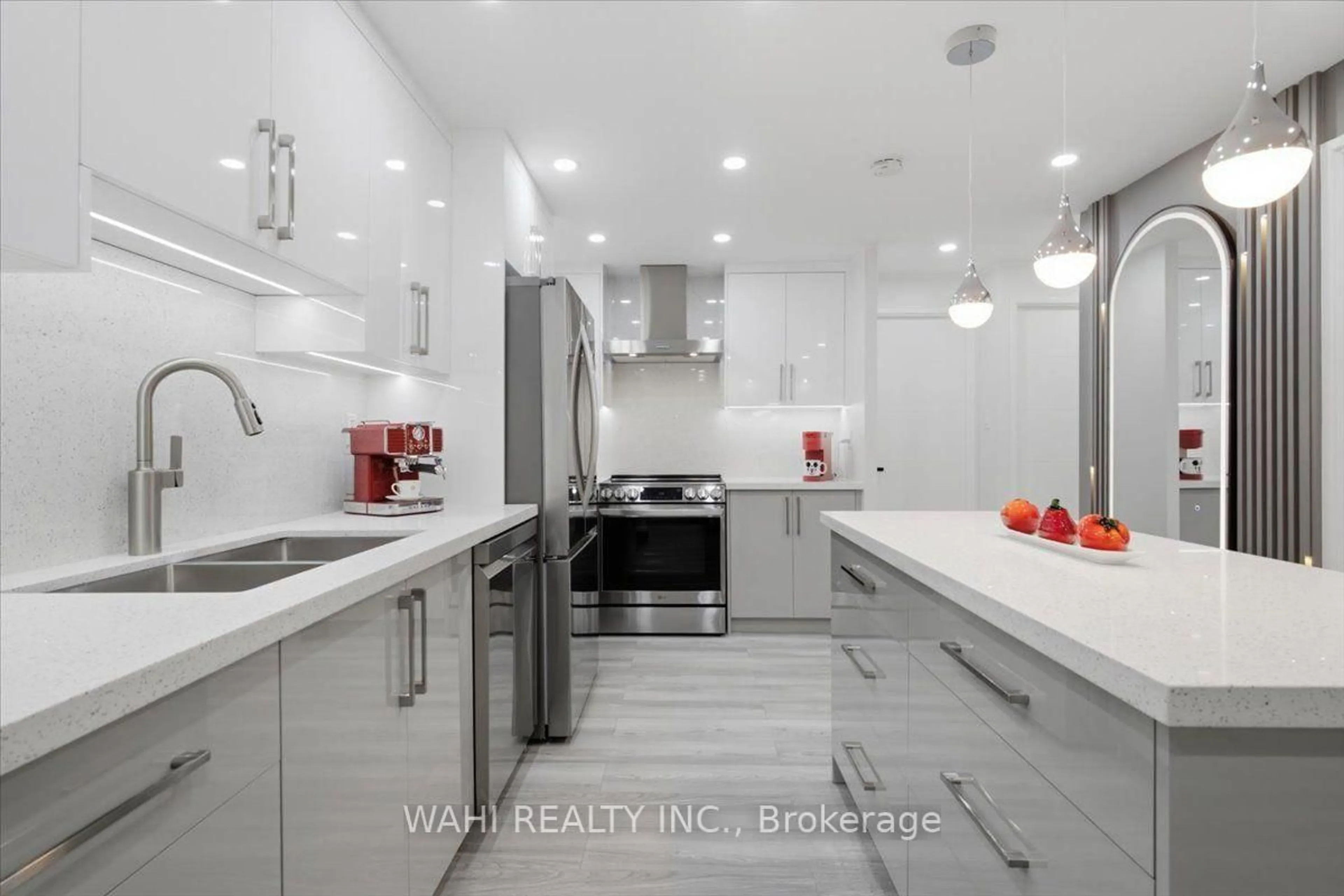 Contemporary kitchen, ceramic/tile floor for 299 Mill Rd #1003, Toronto Ontario M9C 4V9