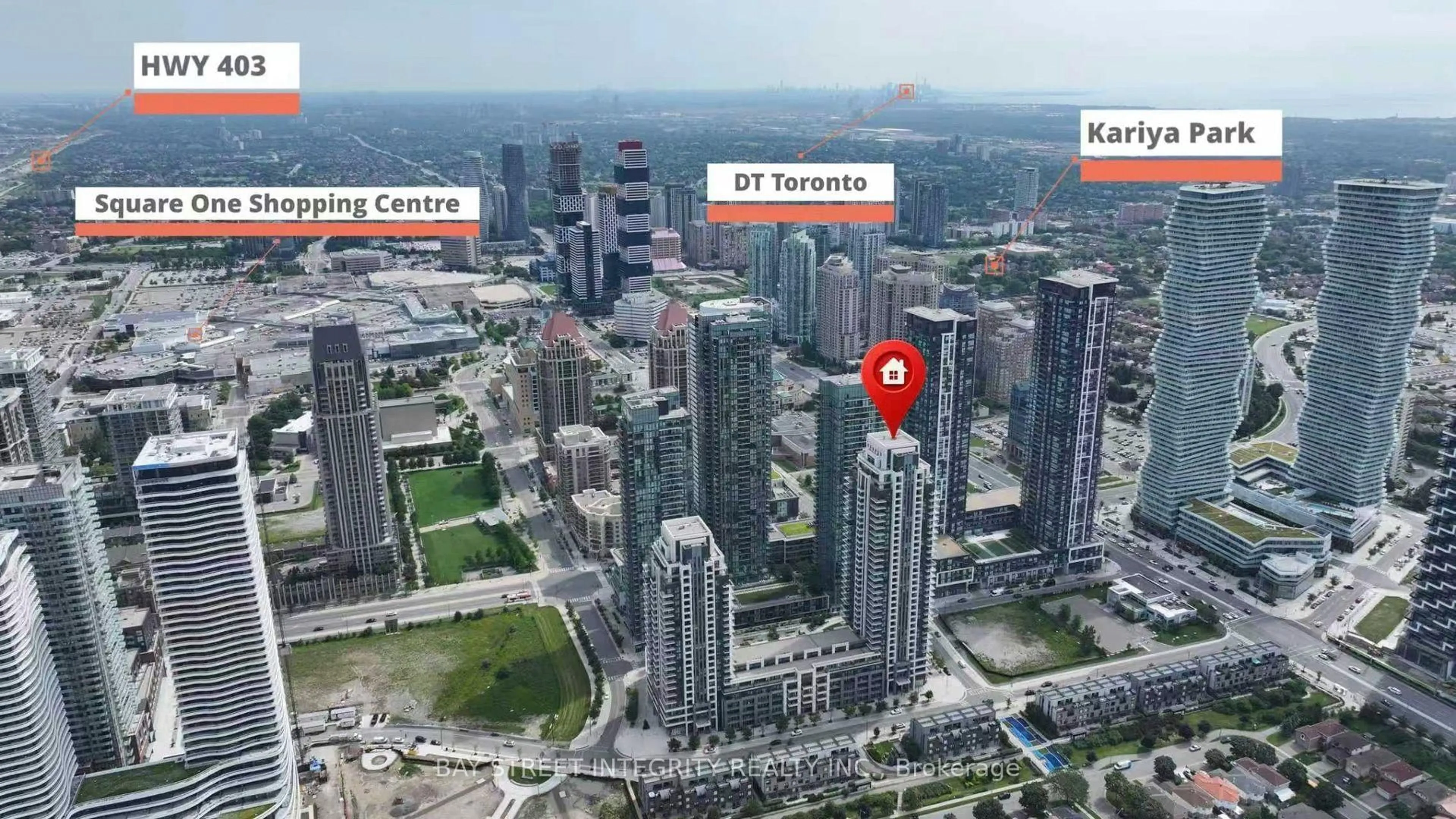 Picture of a map for 4055 Parkside Village Dr #2815, Mississauga Ontario L5B 0K2