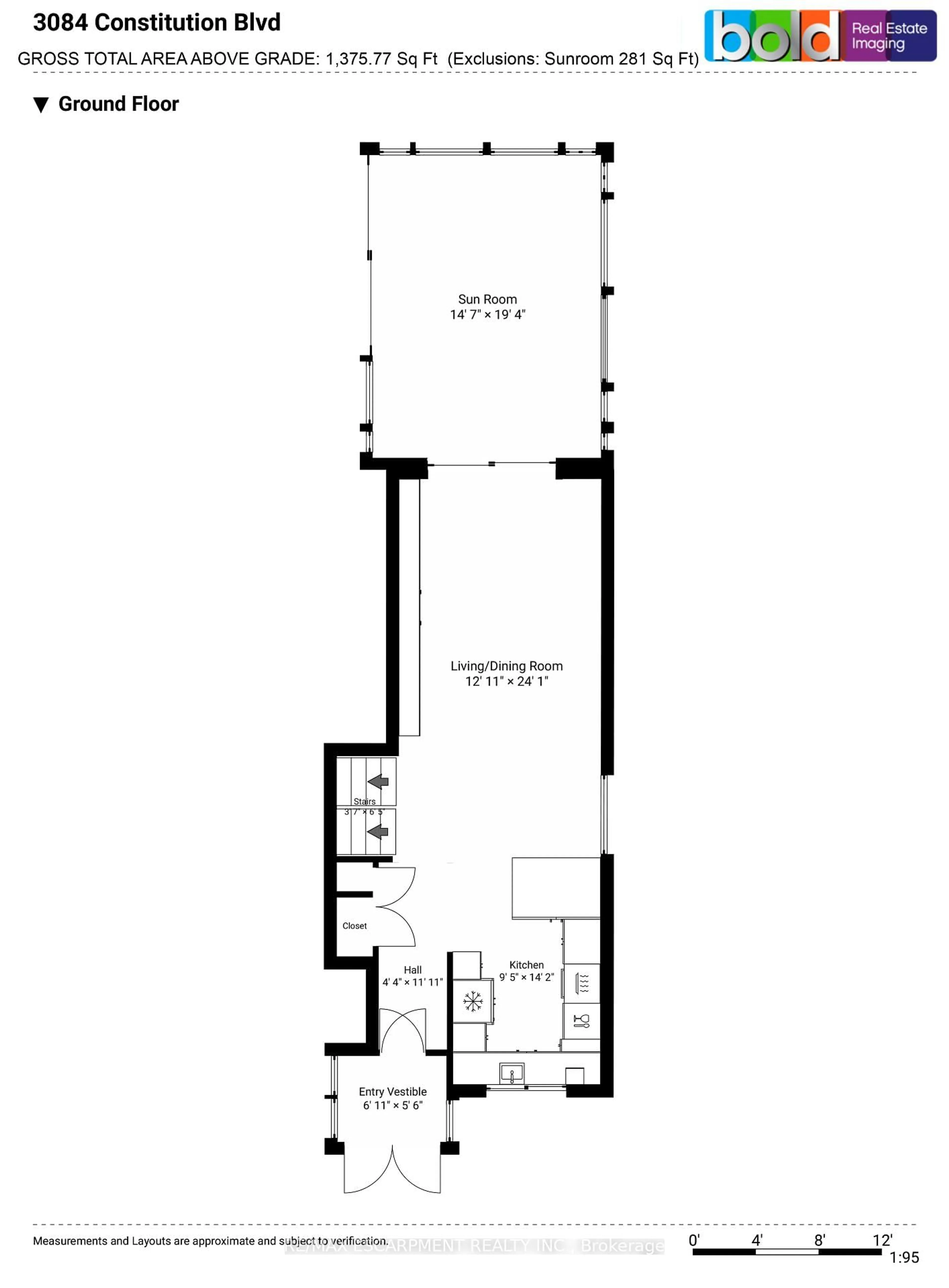 Floor plan for 3084 Constitution Blvd, Mississauga Ontario L4Y 2Z2
