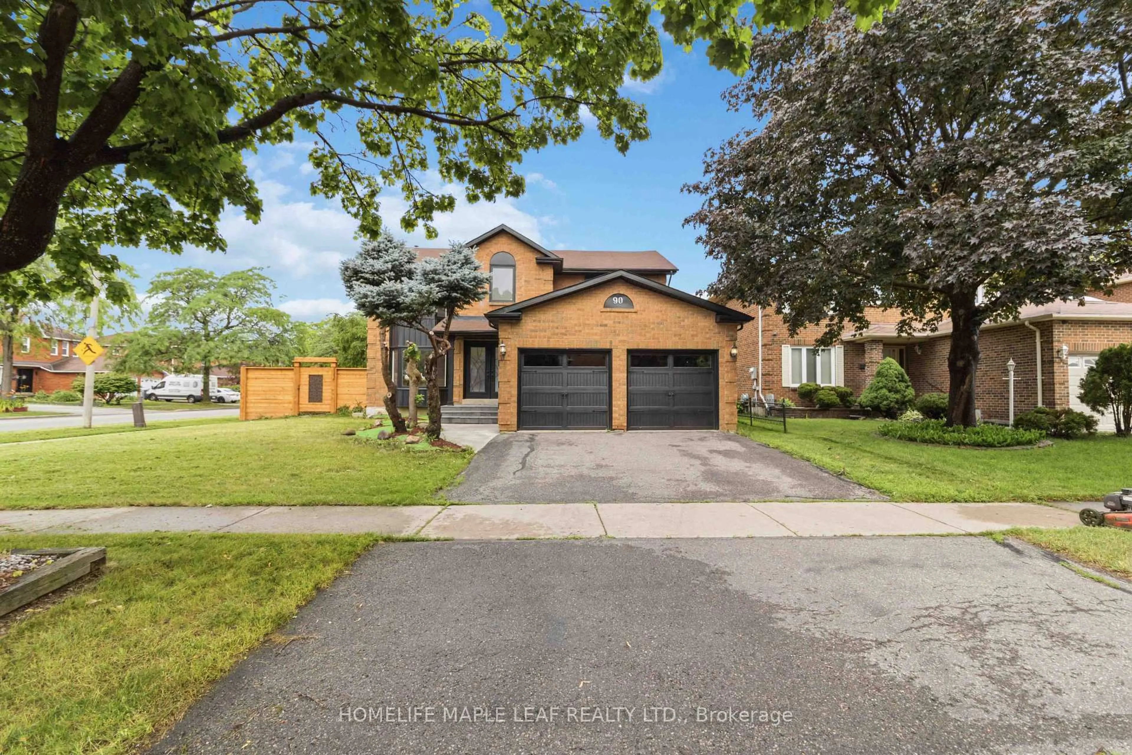 Home with brick exterior material, street for 90 Burgby Ave, Brampton Ontario L6X 3A4
