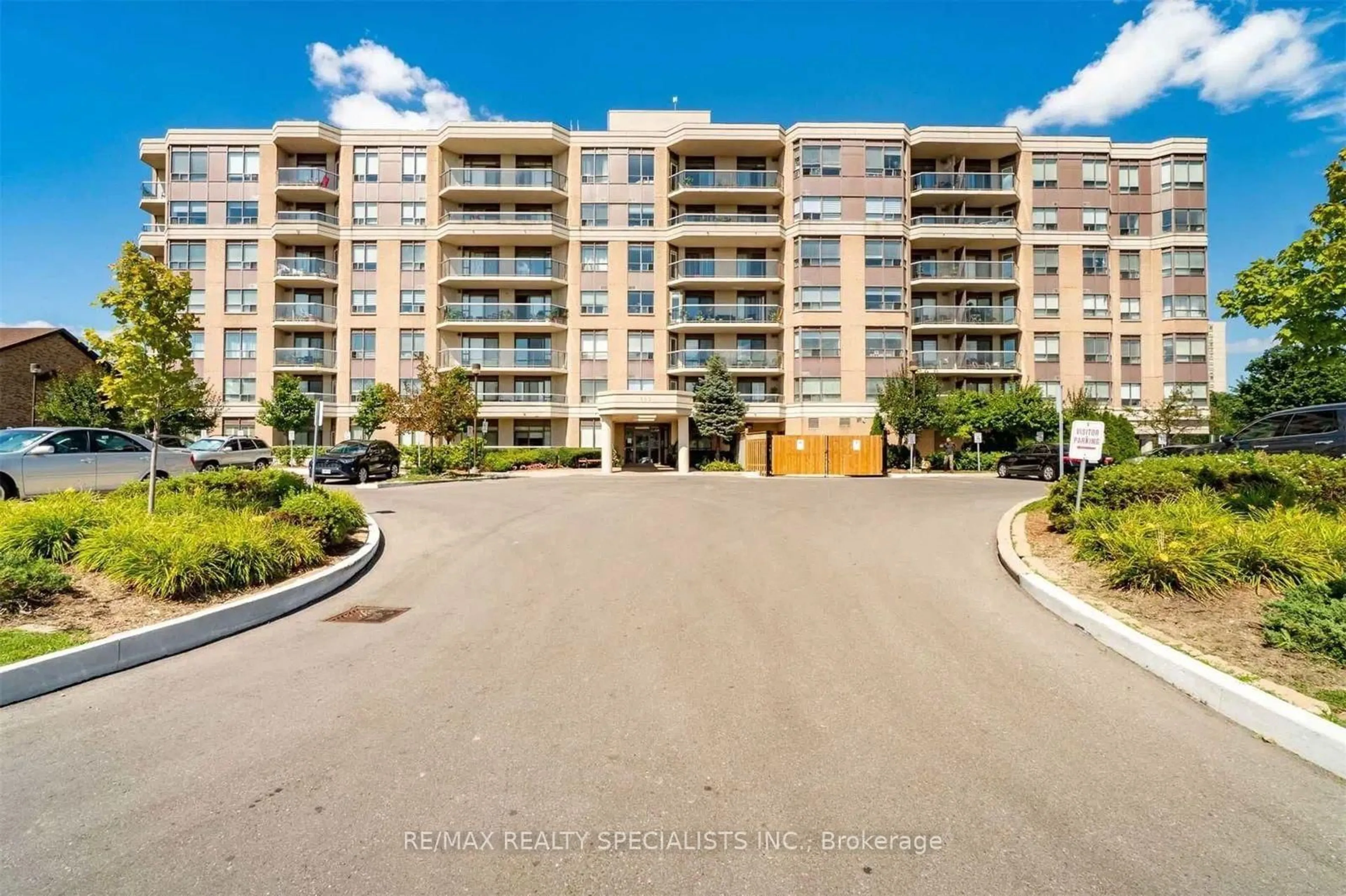 A pic from outside/outdoor area/front of a property/back of a property/a pic from drone, unknown for 300 Ray Lawson Blvd #403, Brampton Ontario L6Y 5H5