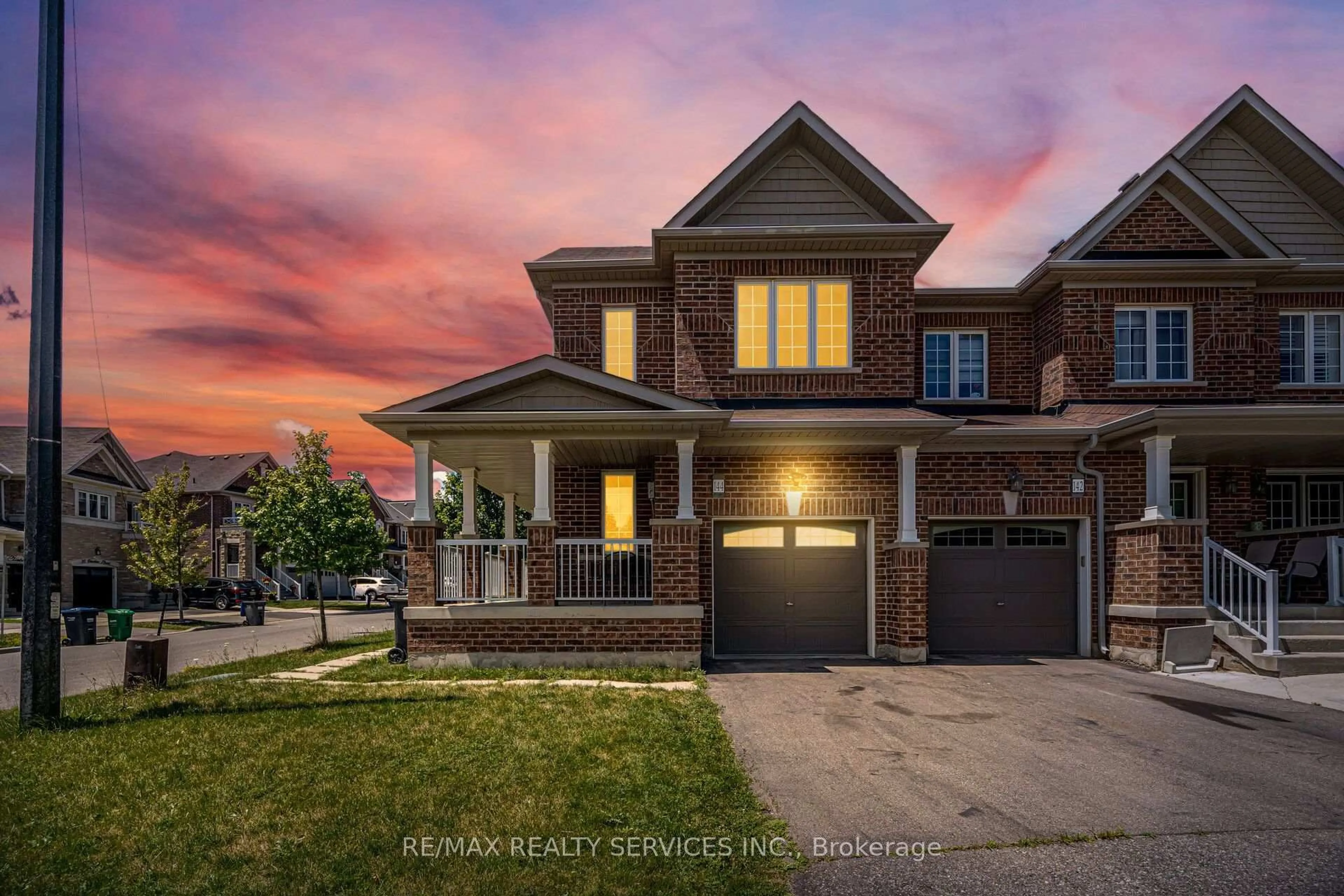 Home with brick exterior material, street for 144 Baffin Cres, Brampton Ontario L7A 4K9