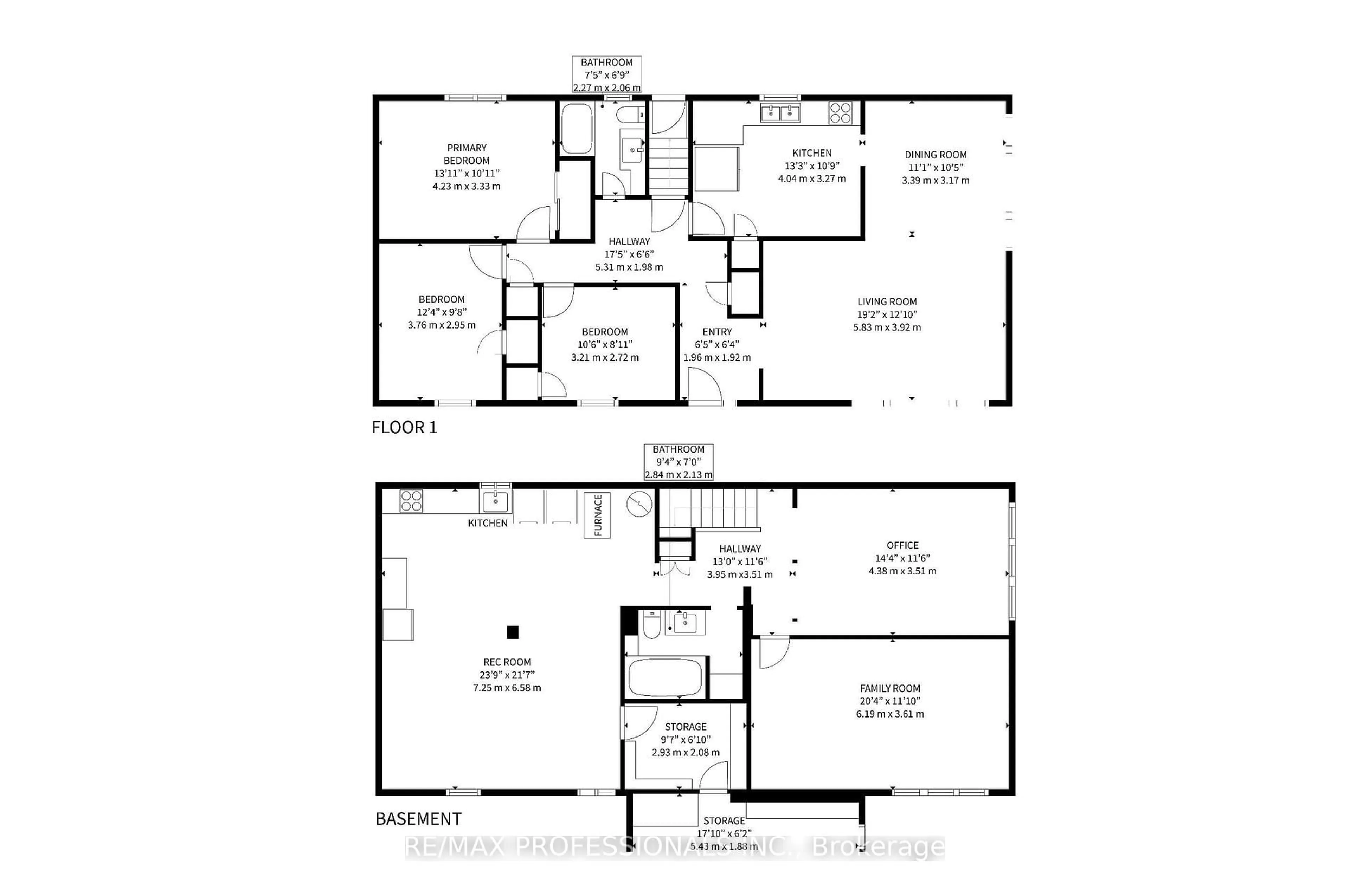 Floor plan for 9 Detling Crt, Toronto Ontario M9W 4S5